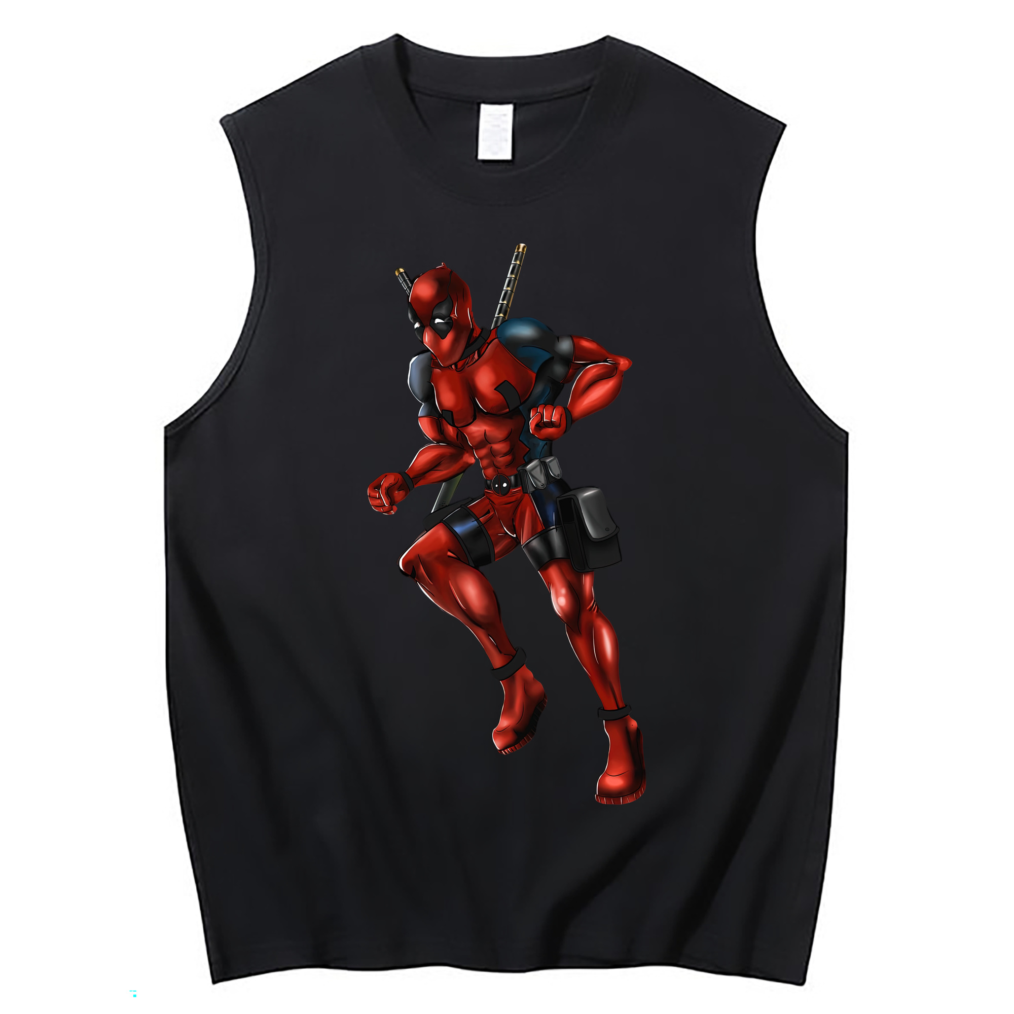 （画像用） Deadpool デッドプール コットン100％タンクトップ（フロントプリント）