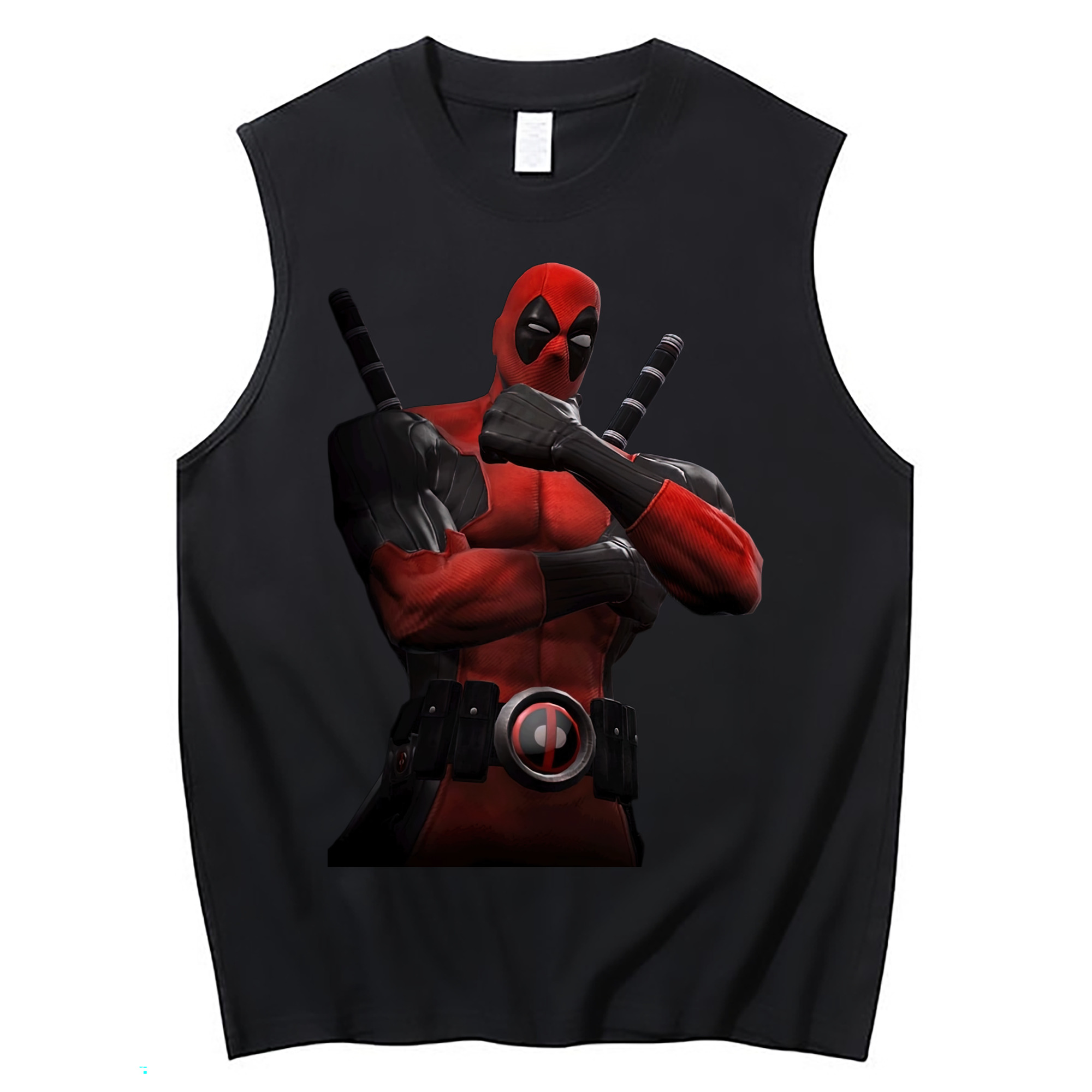 （画像用） Deadpool デッドプール コットン100％タンクトップ（フロントプリント）