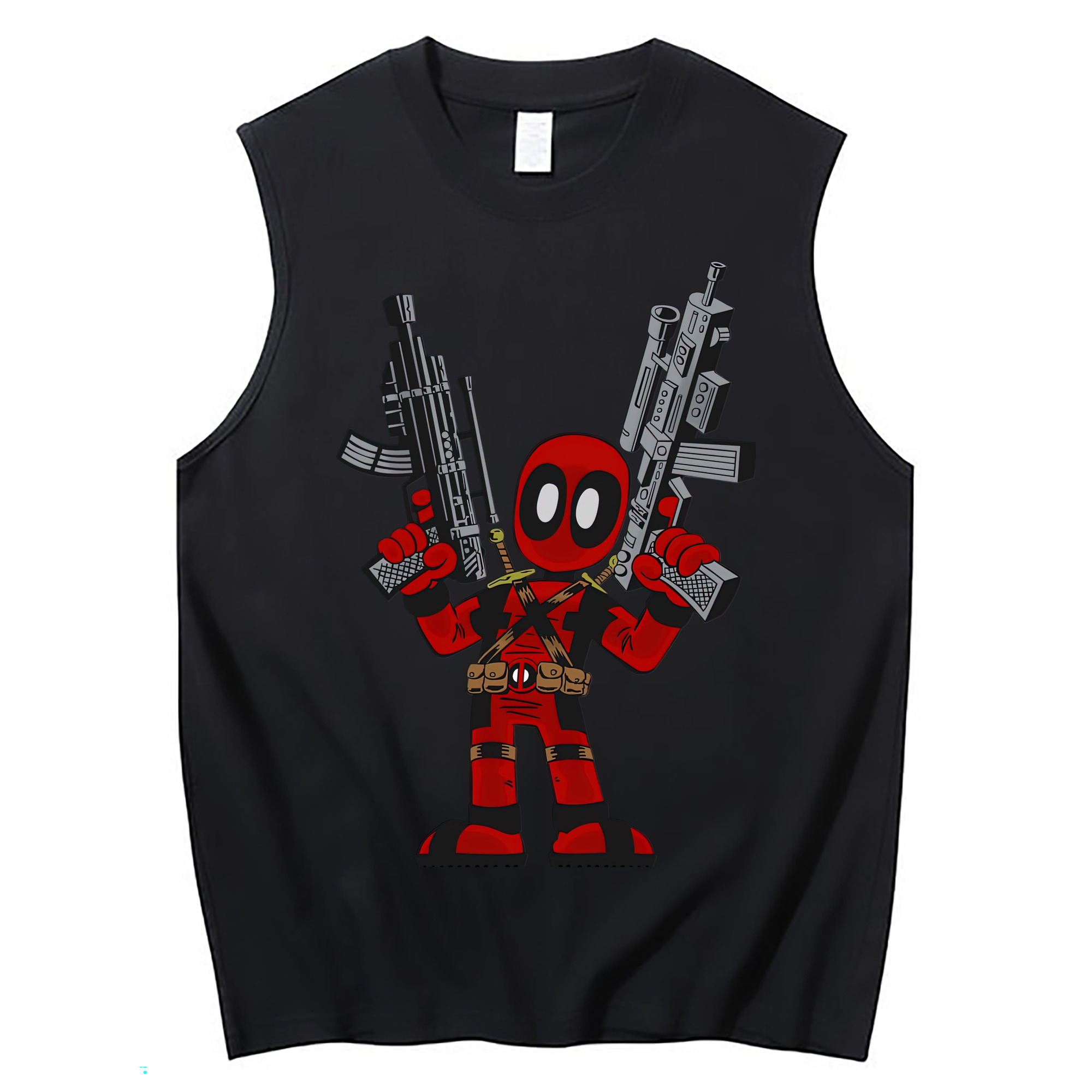 （画像用） Deadpool デッドプール コットン100％タンクトップ（フロントプリント）