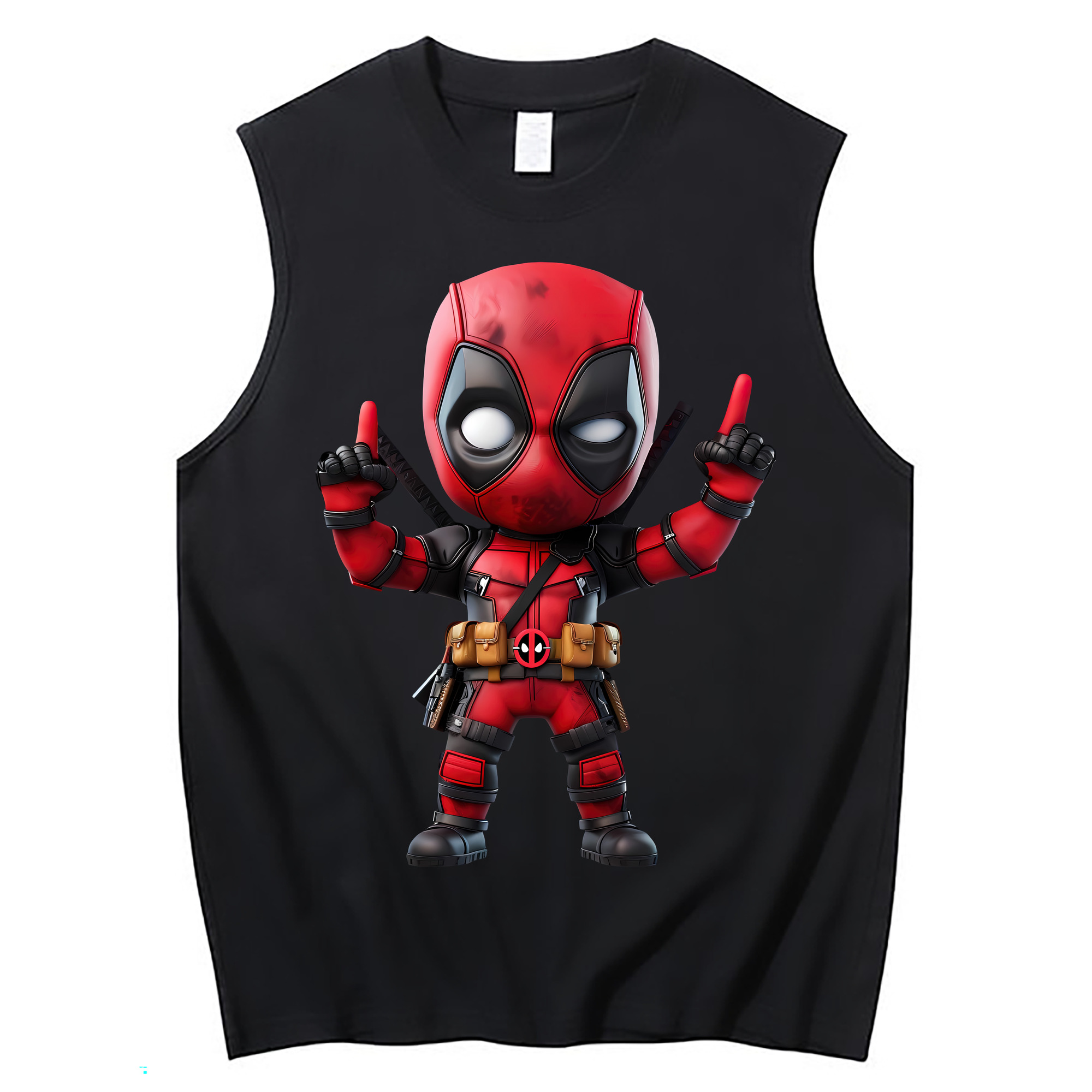 （画像用） Deadpool デッドプール コットン100％タンクトップ（フロントプリント）