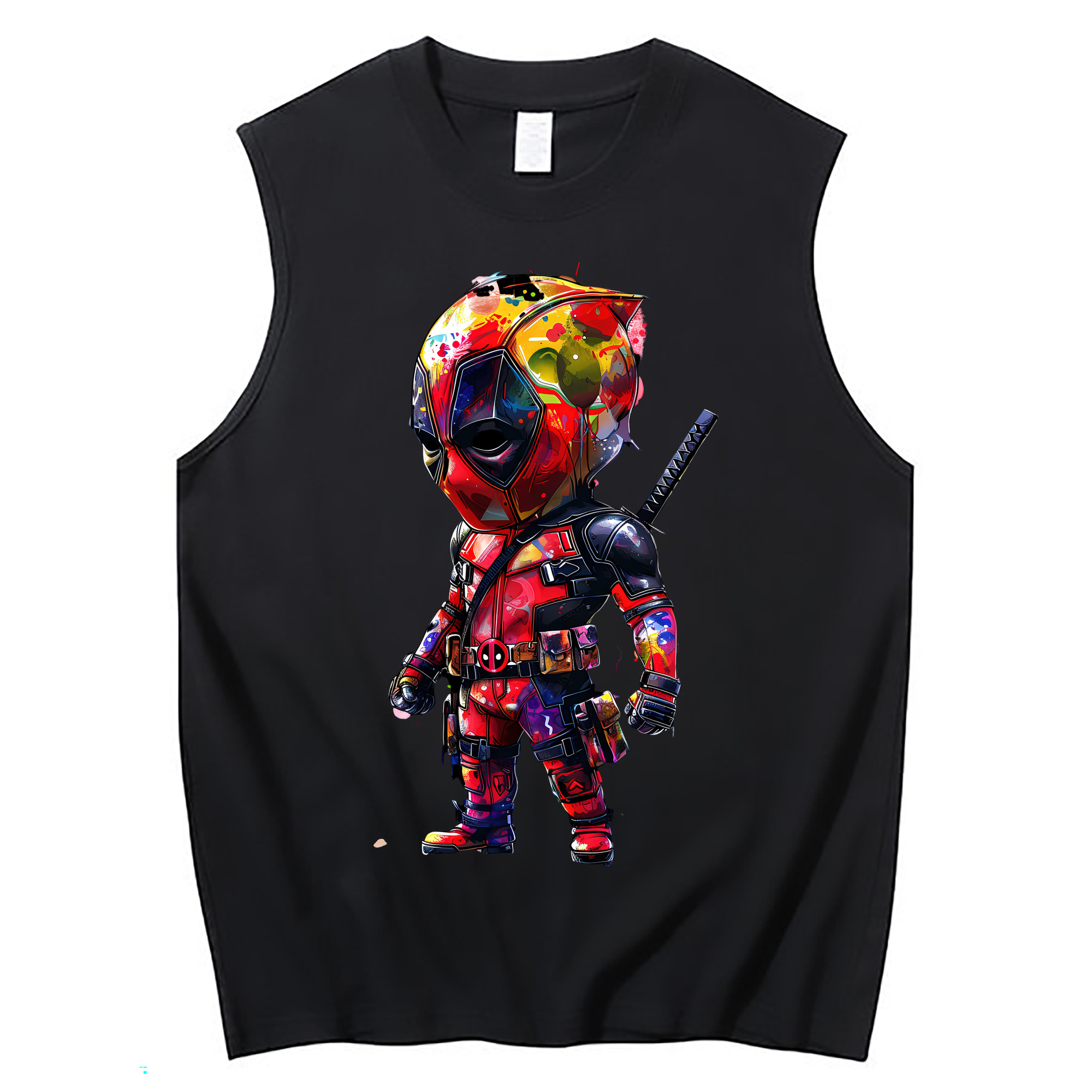 （画像用） Deadpool デッドプール コットン100％タンクトップ（フロントプリント）