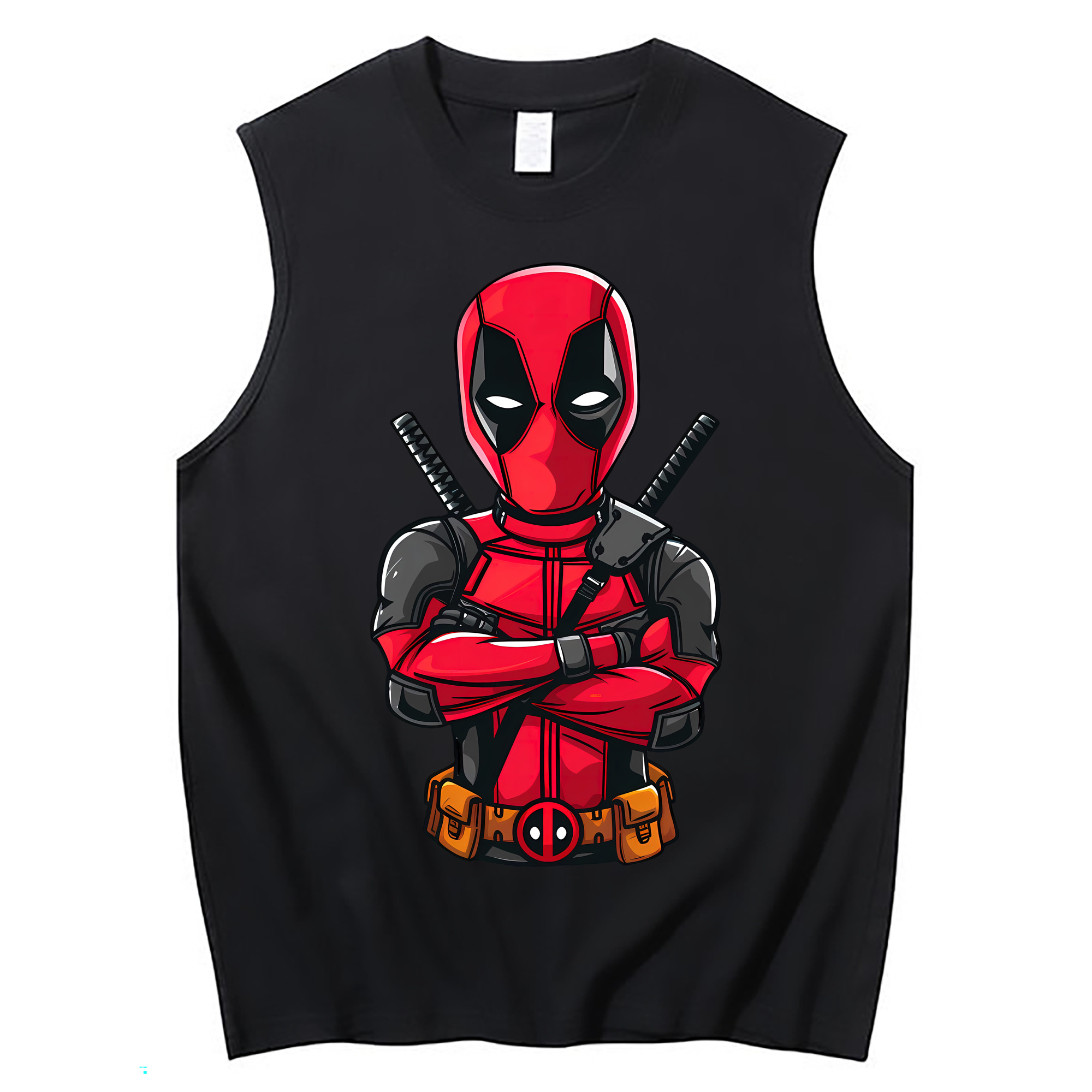 （画像用） Deadpool デッドプール コットン100％タンクトップ（フロントプリント）