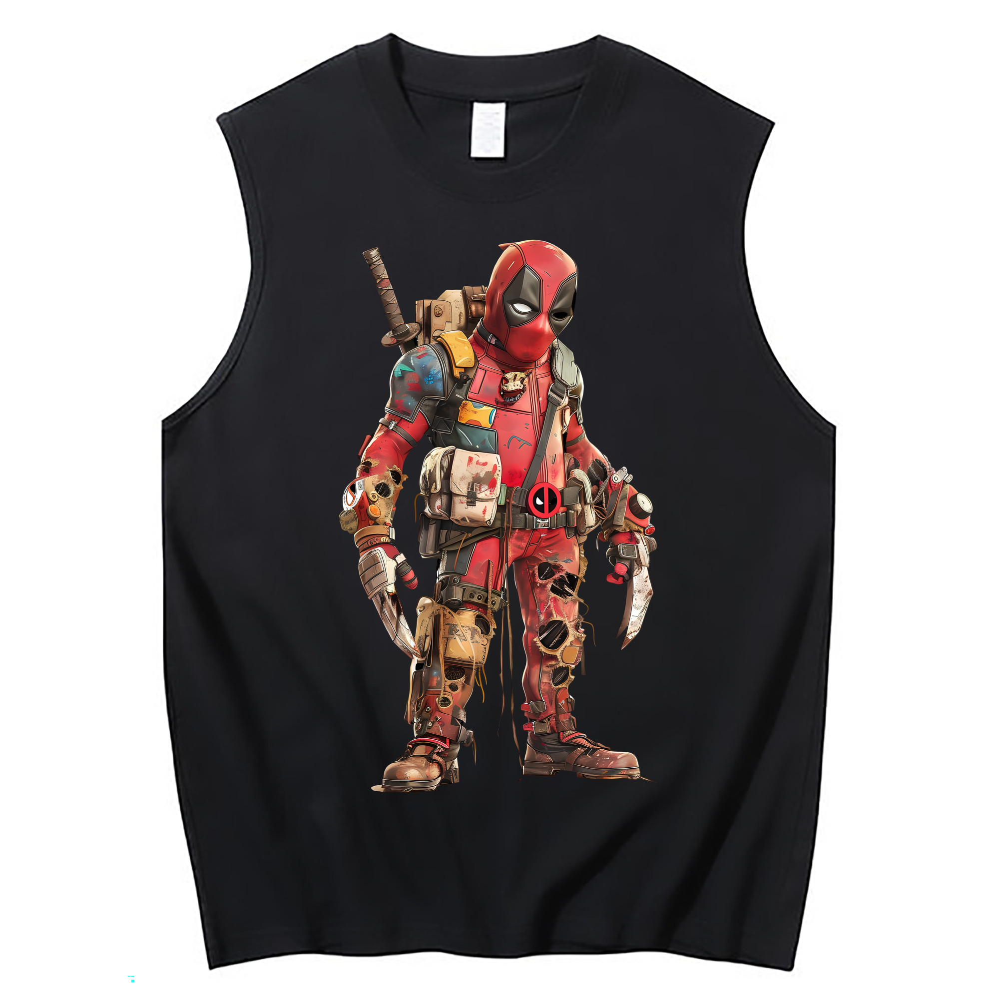 （画像用） Deadpool デッドプール コットン100％タンクトップ（フロントプリント）