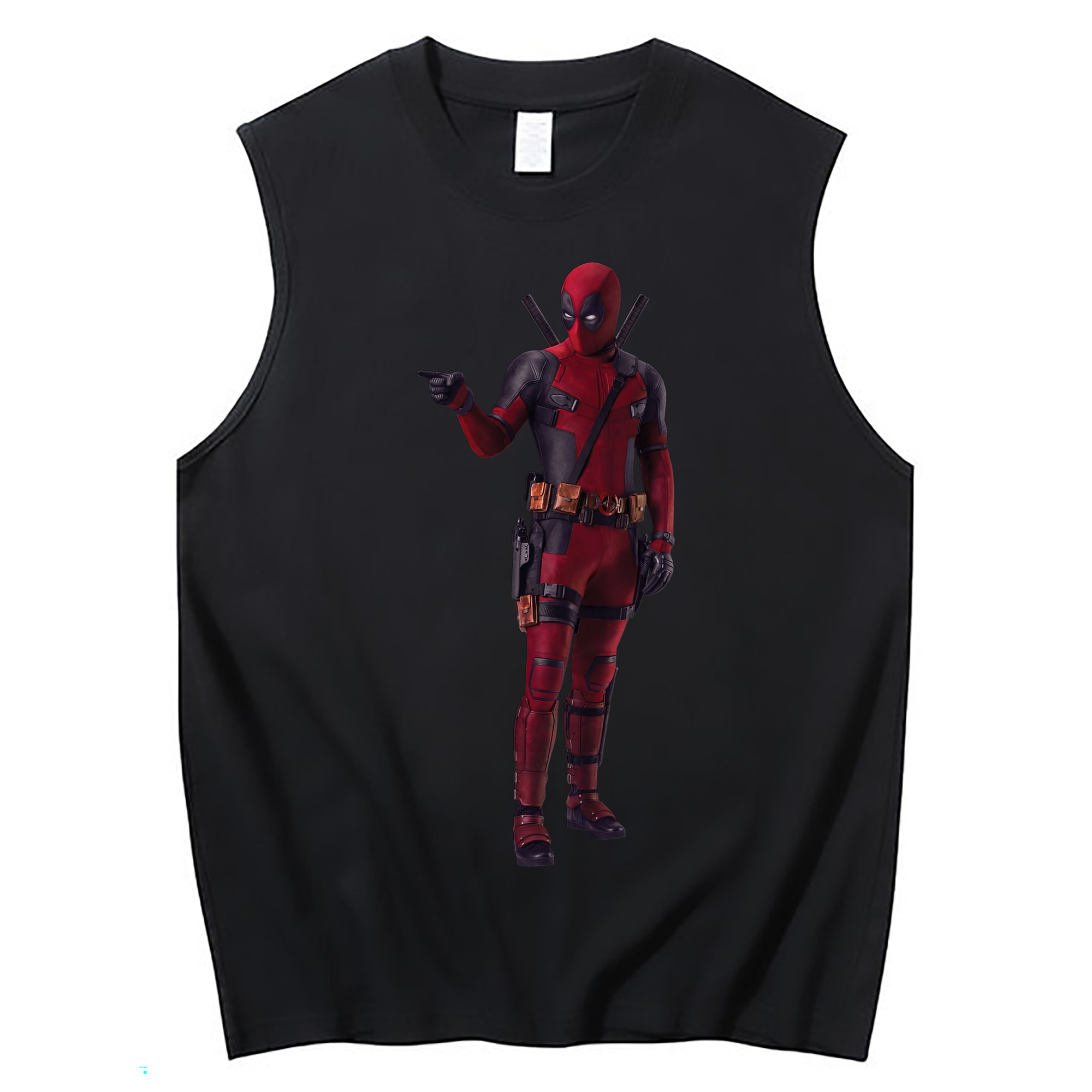 （画像用） Deadpool デッドプール コットン100％タンクトップ（フロントプリント）
