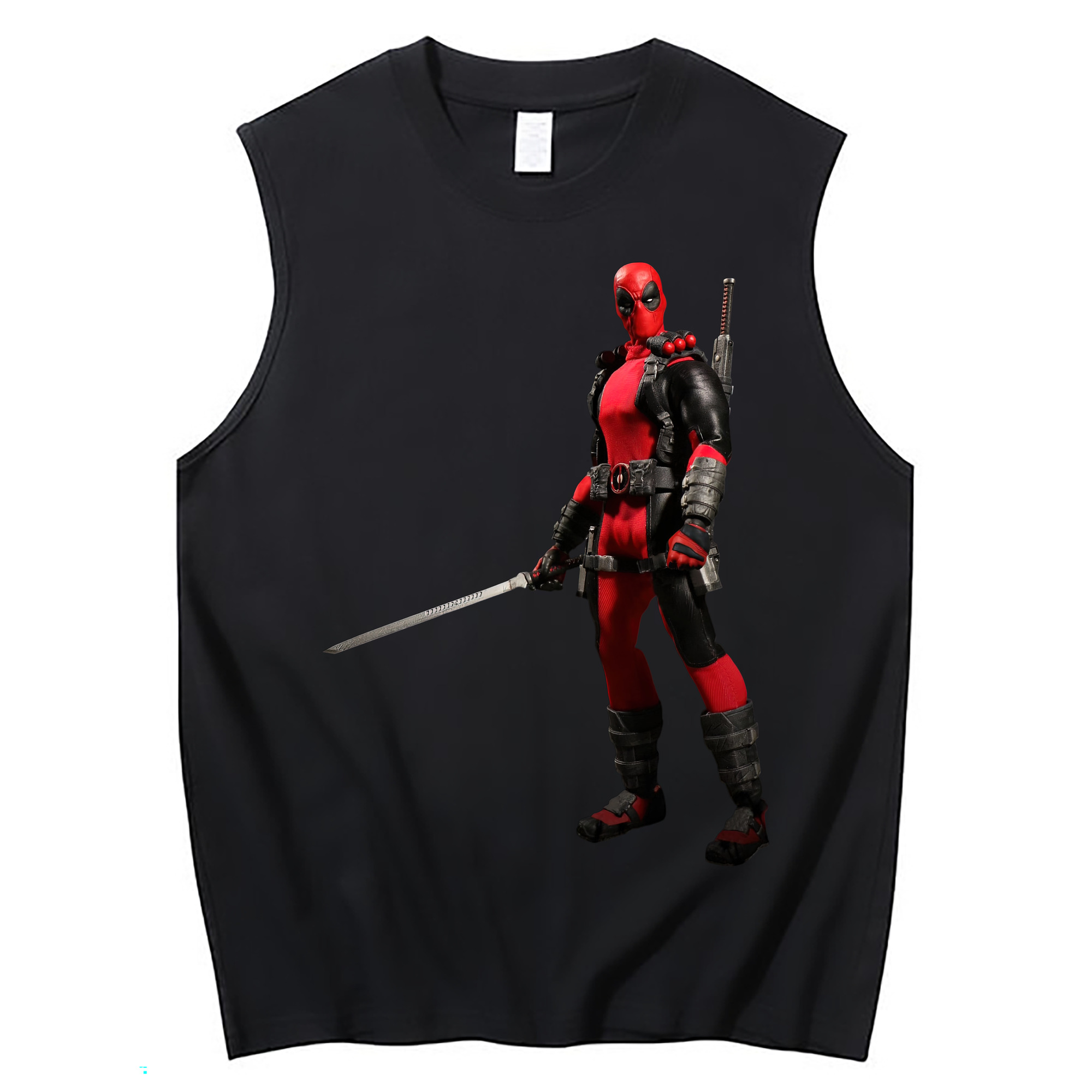 （画像用） Deadpool デッドプール コットン100％タンクトップ（フロントプリント）