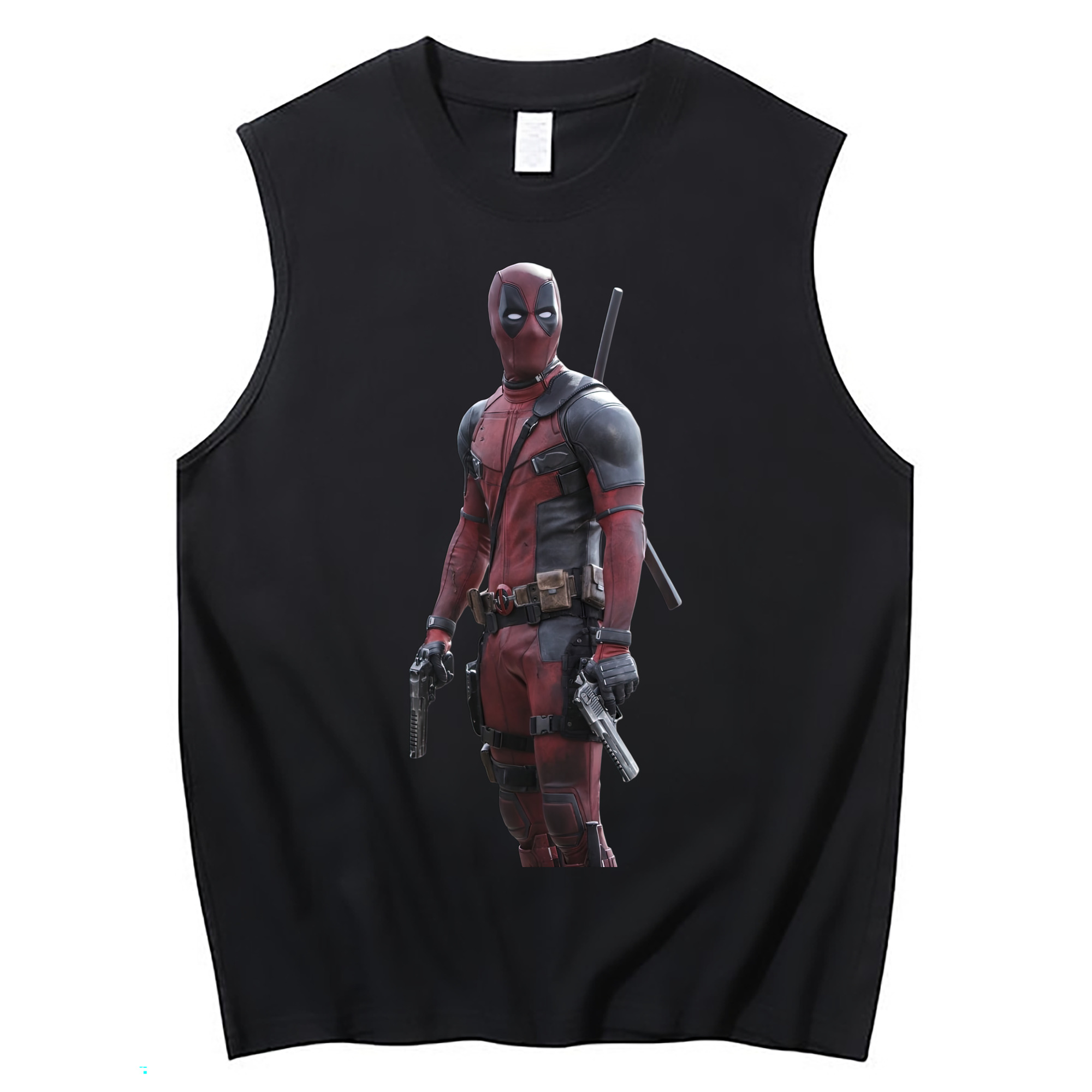 （画像用） Deadpool デッドプール コットン100％タンクトップ（フロントプリント）