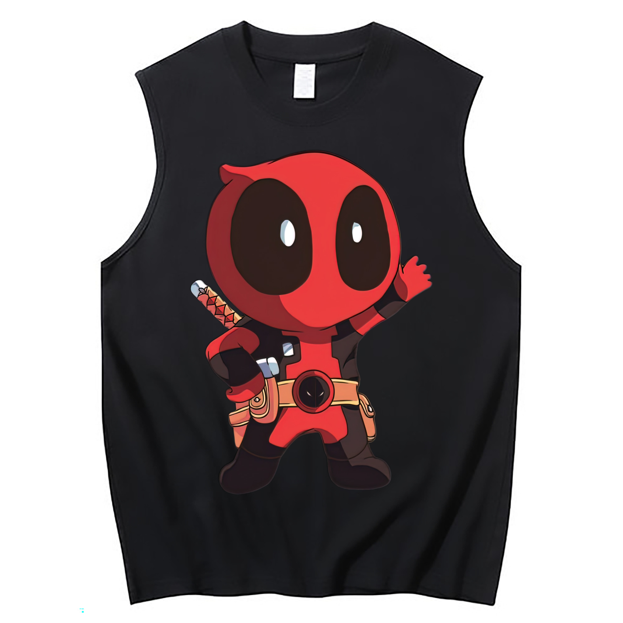 （画像用） Deadpool デッドプール コットン100％タンクトップ（フロントプリント）