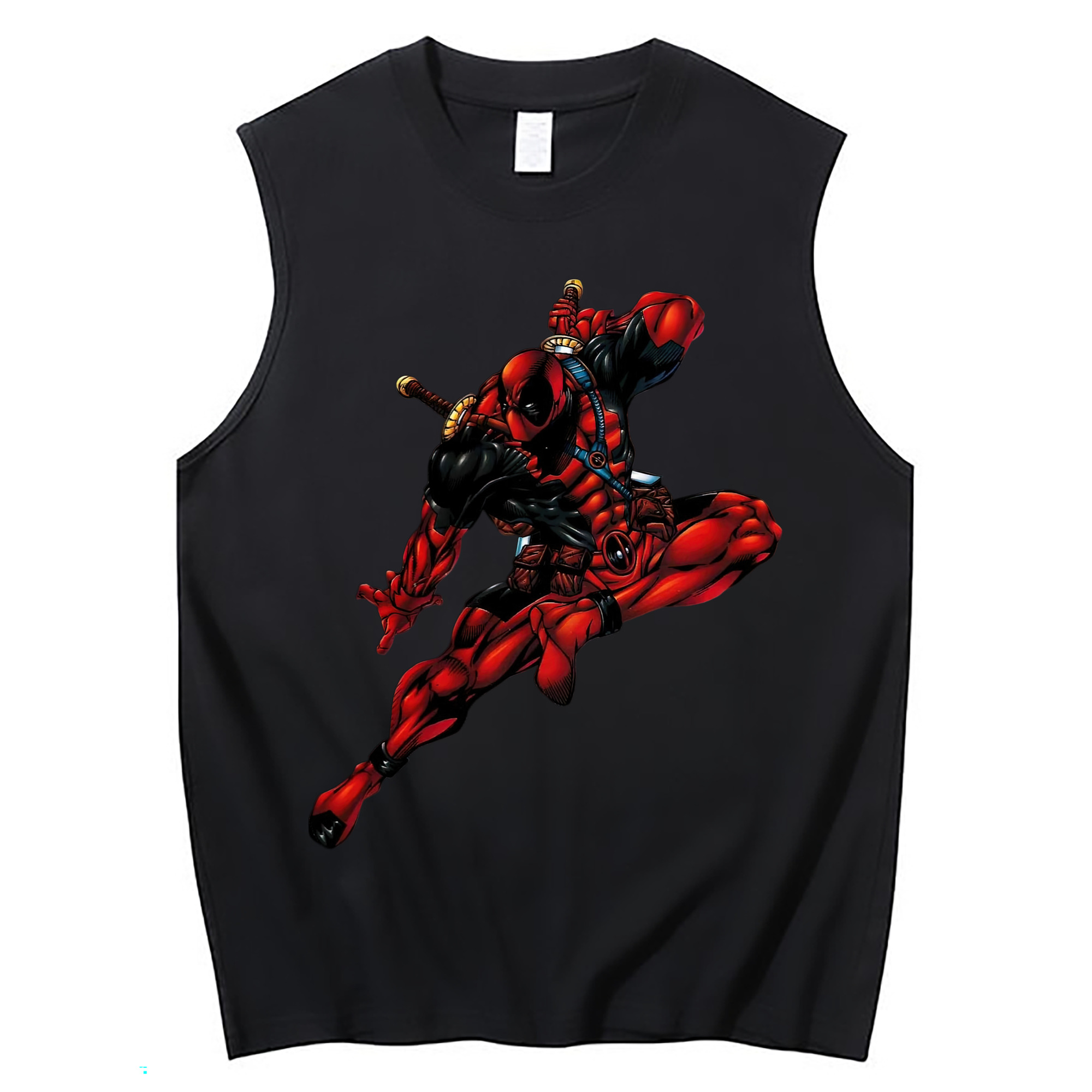 （画像用） Deadpool デッドプール コットン100％タンクトップ（フロントプリント）