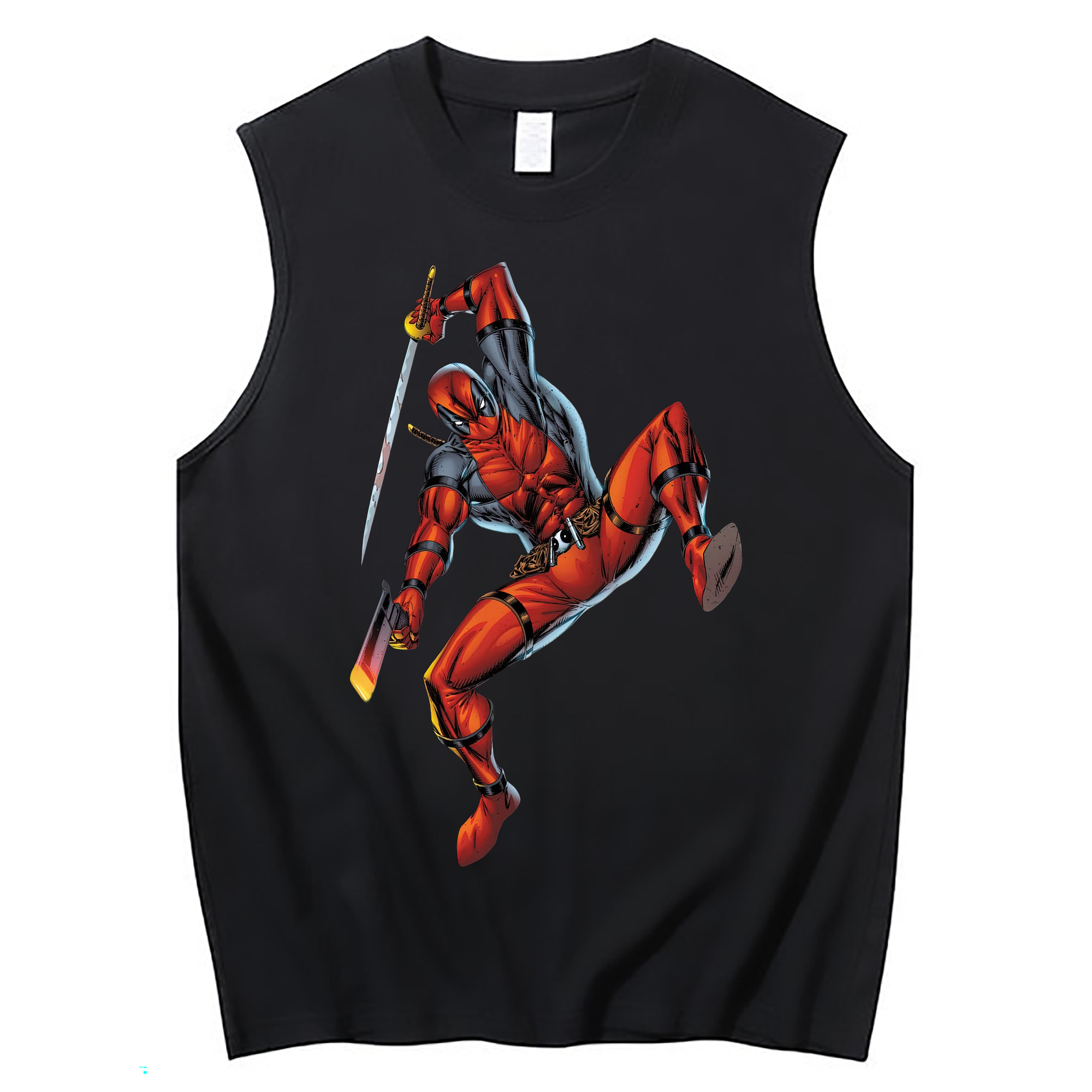 （画像用） Deadpool デッドプール コットン100％タンクトップ（フロントプリント）