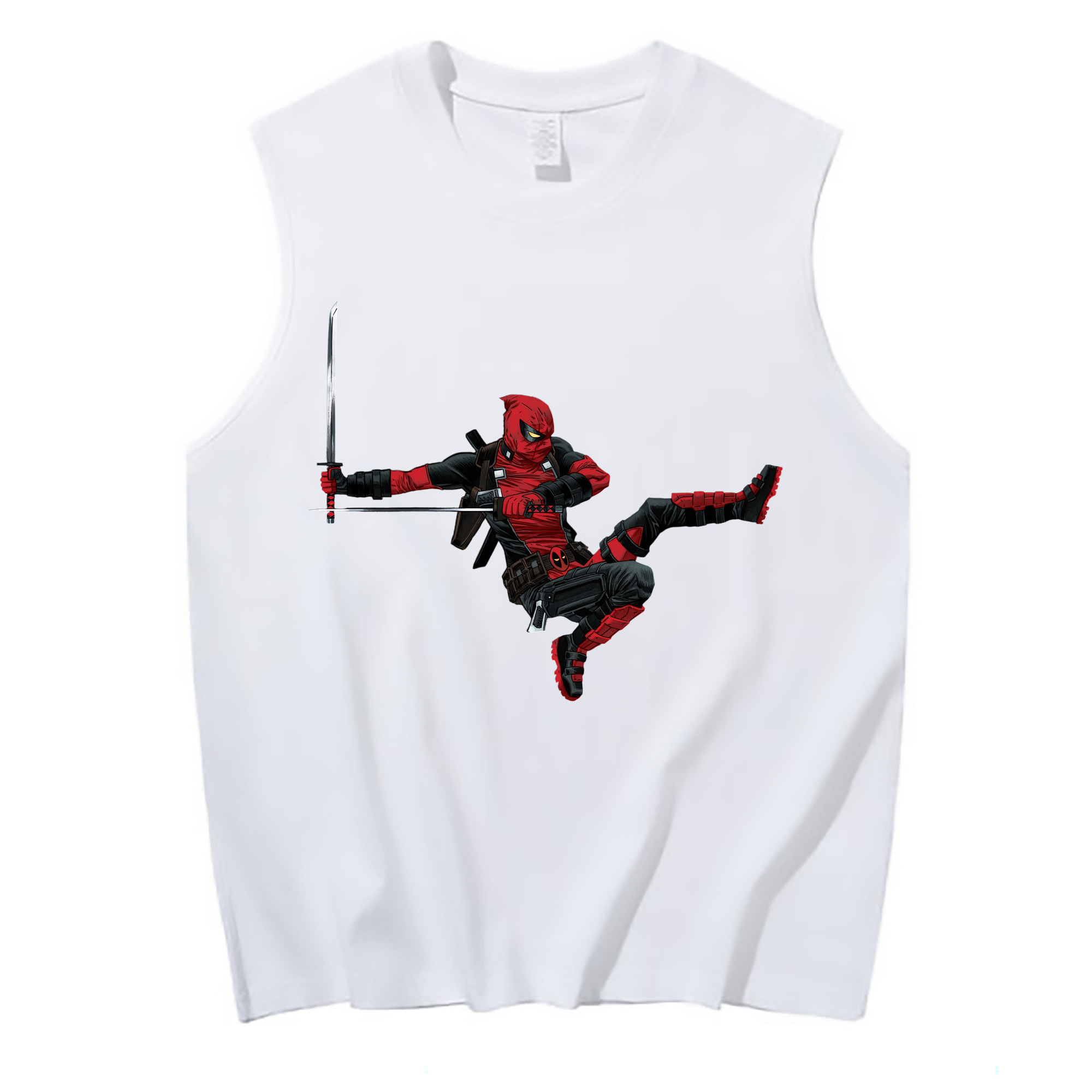 （画像用） Deadpool デッドプール コットン100％タンクトップ（フロントプリント）
