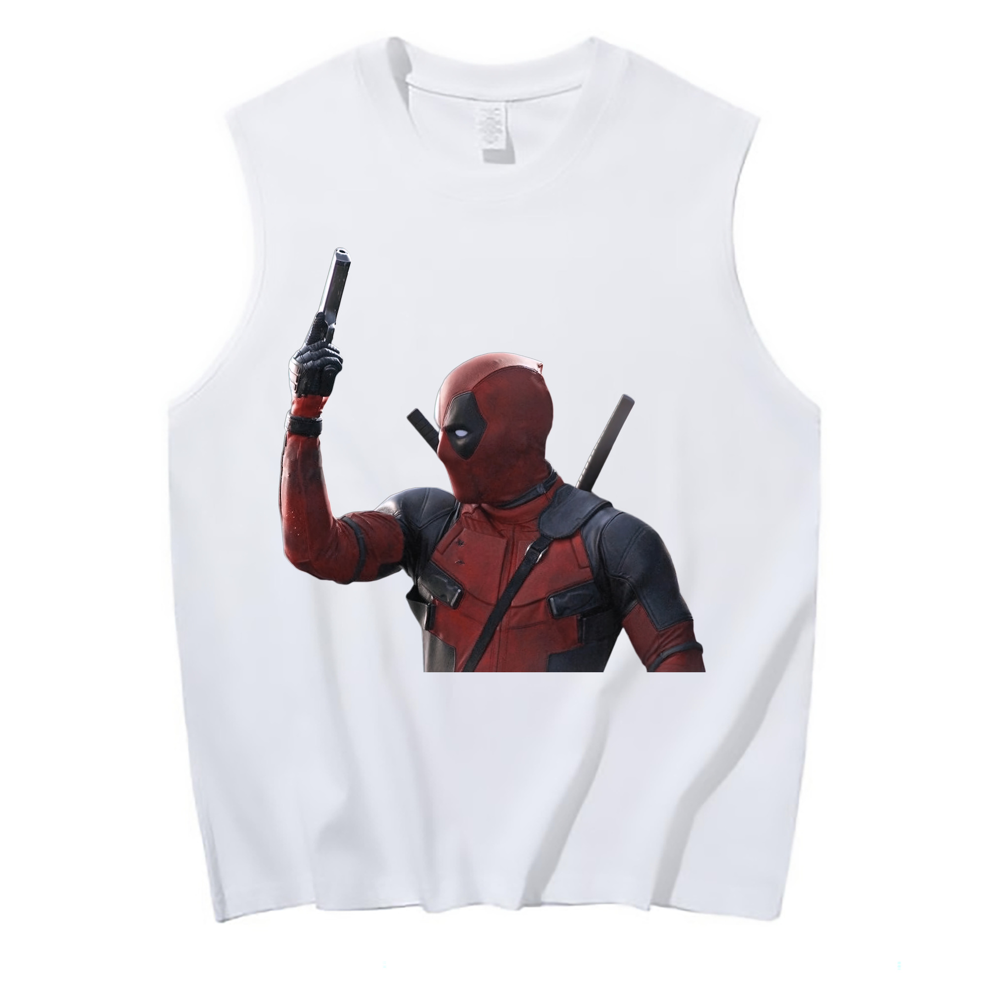（画像用） Deadpool デッドプール コットン100％タンクトップ（フロントプリント）