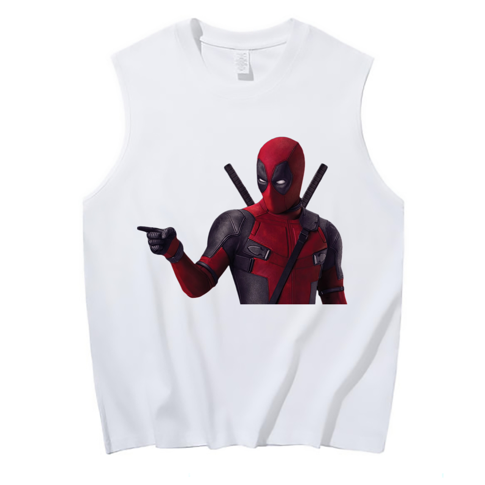 （画像用） Deadpool デッドプール コットン100％タンクトップ（フロントプリント）