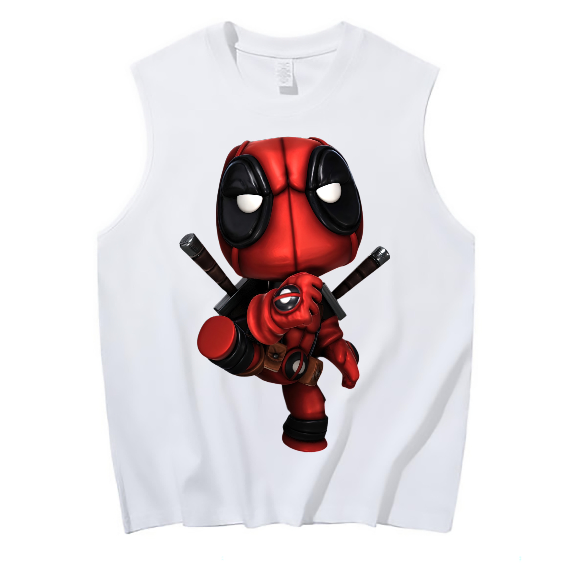 （画像用） Deadpool デッドプール コットン100％タンクトップ（フロントプリント）