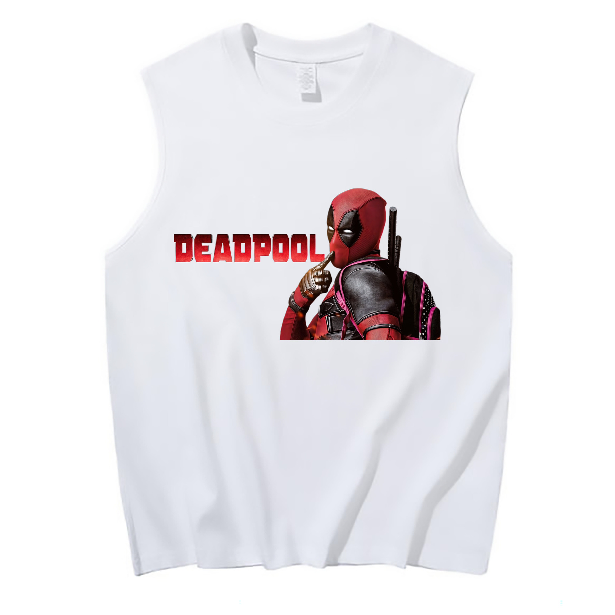 （画像用） Deadpool デッドプール コットン100％タンクトップ（フロントプリント）