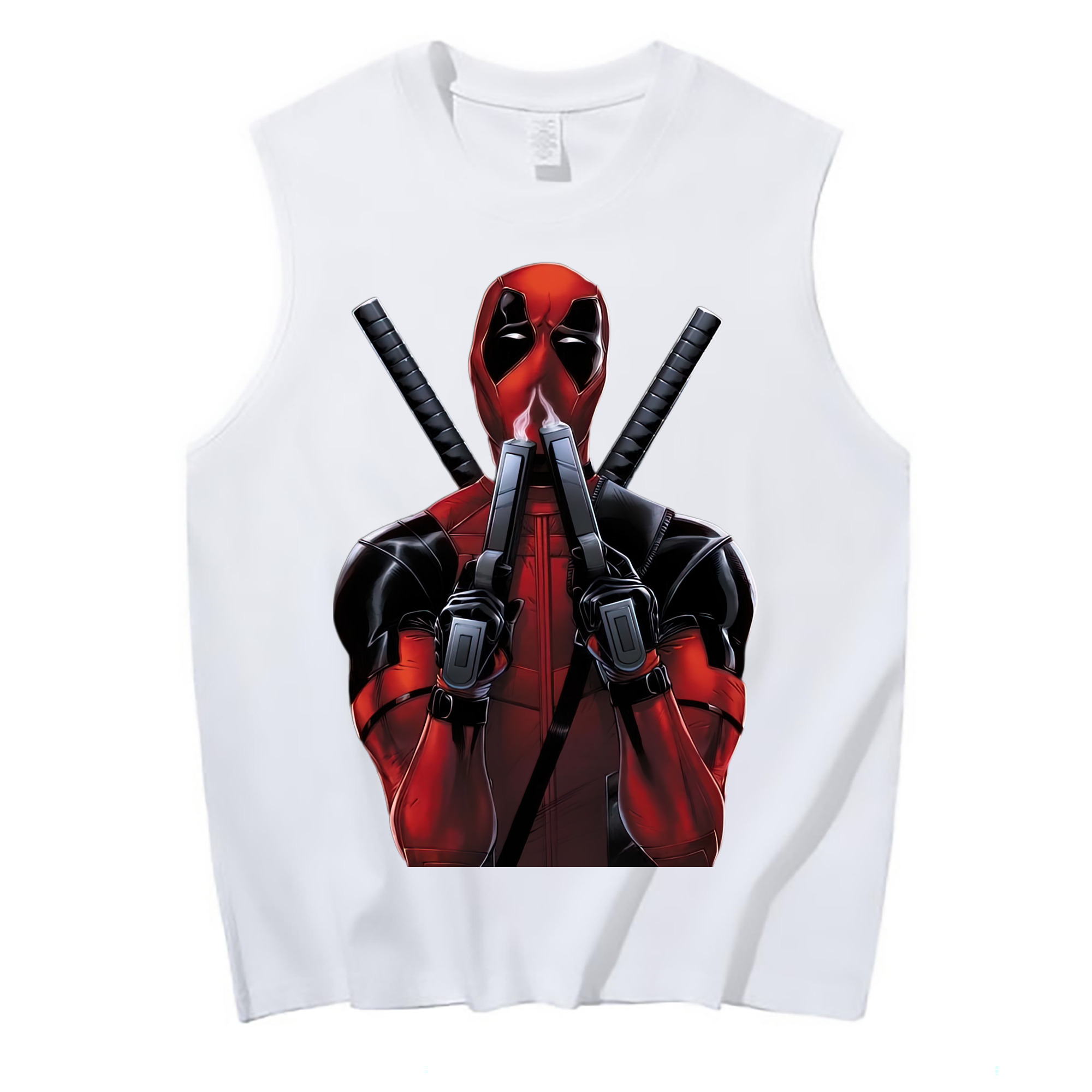 （画像用） Deadpool デッドプール コットン100％タンクトップ（フロントプリント）