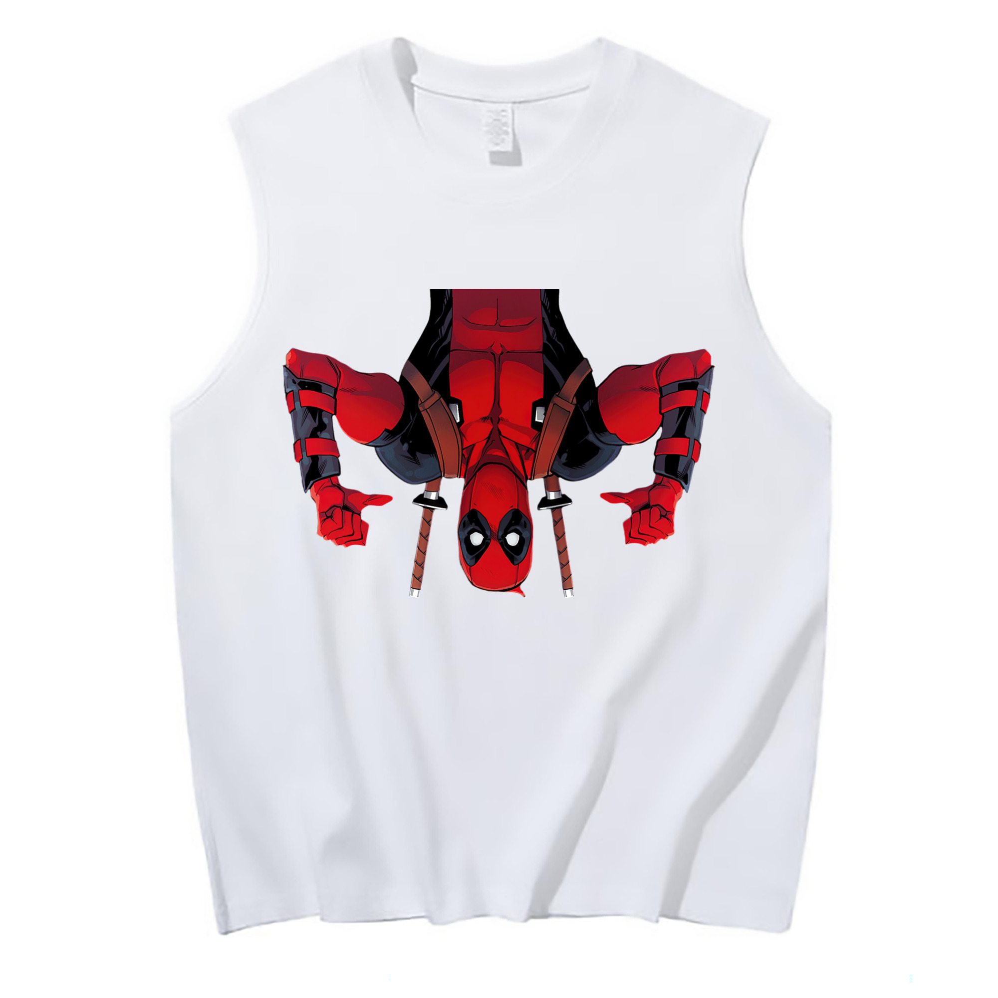（画像用） Deadpool デッドプール コットン100％タンクトップ（フロントプリント）