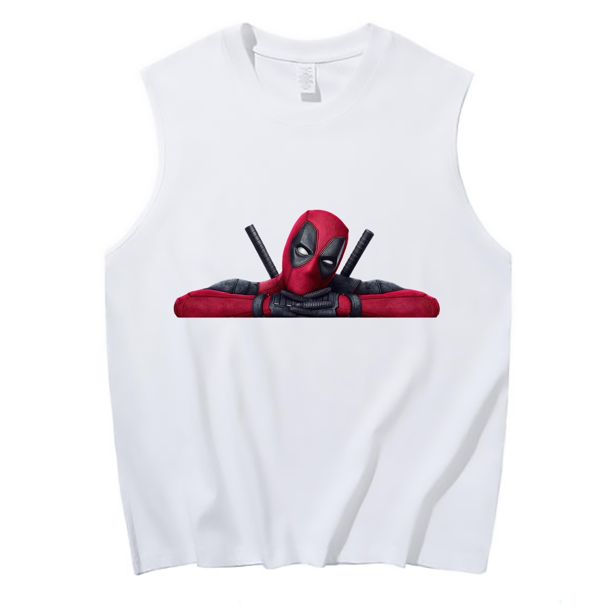 （画像用） Deadpool デッドプール コットン100％タンクトップ（フロントプリント）