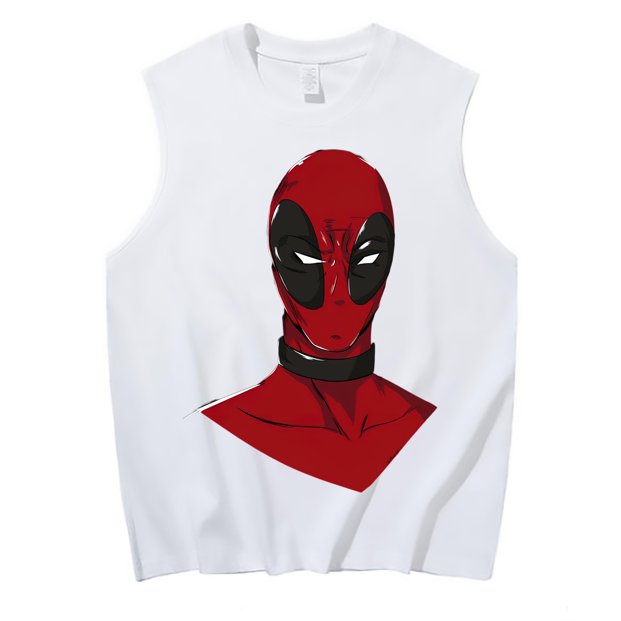 （画像用） Deadpool デッドプール コットン100％タンクトップ（フロントプリント）