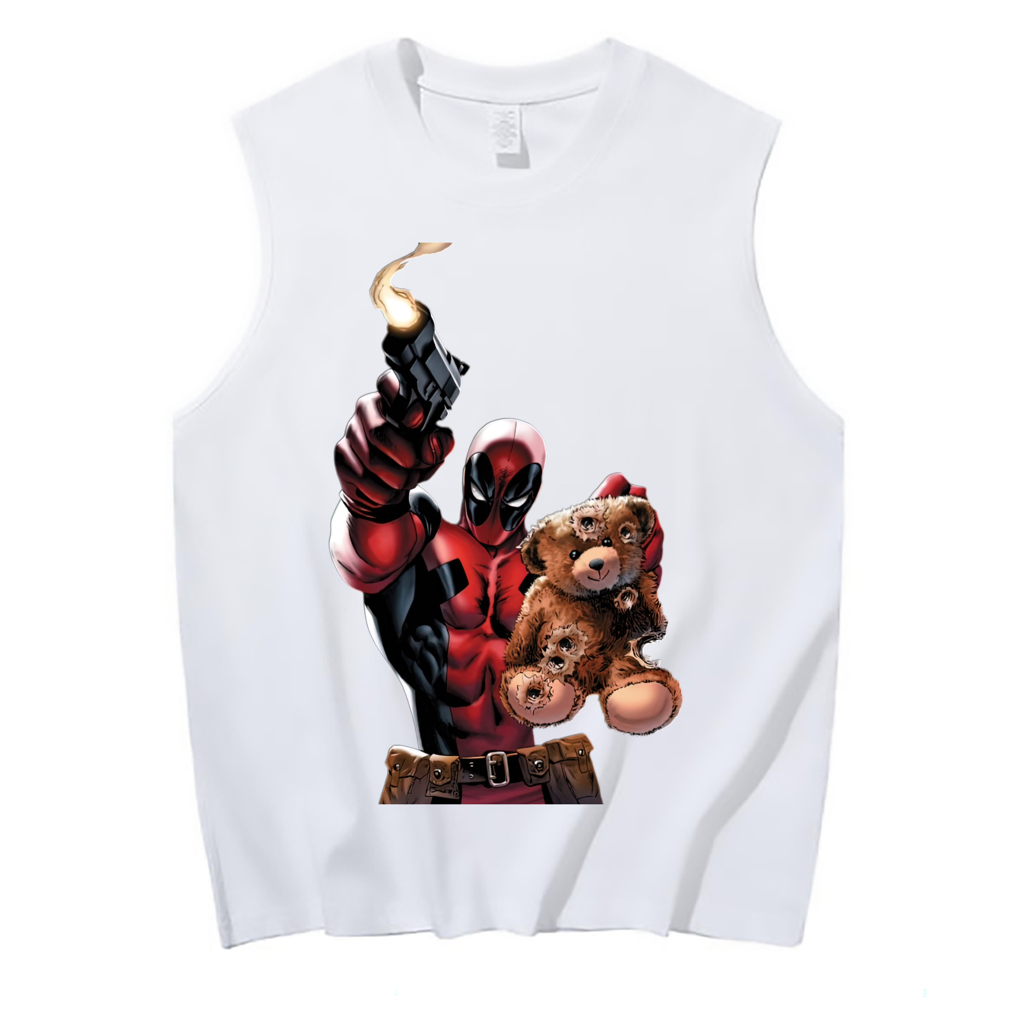 （画像用） Deadpool デッドプール コットン100％タンクトップ（フロントプリント）