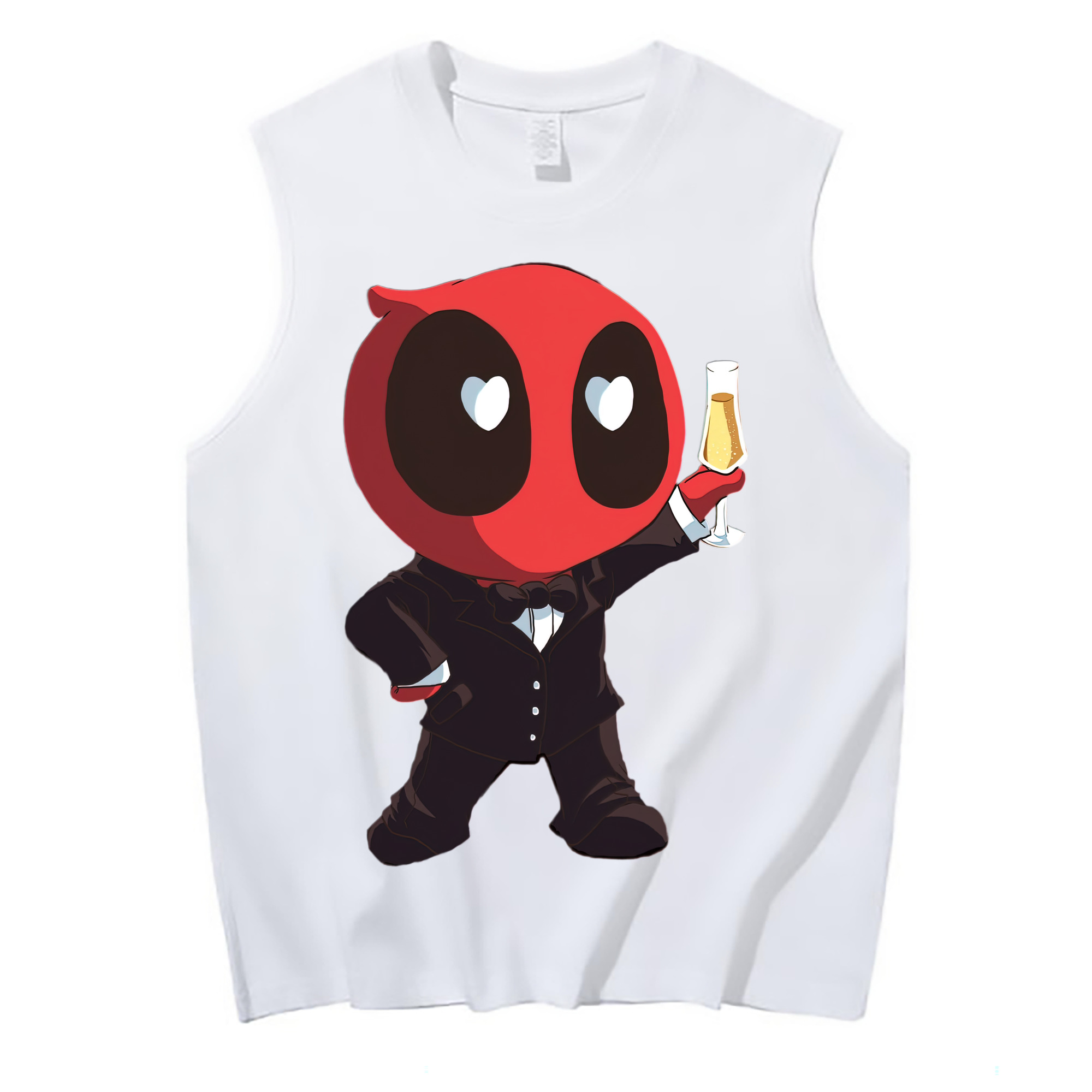 （画像用） Deadpool デッドプール コットン100％タンクトップ（フロントプリント）