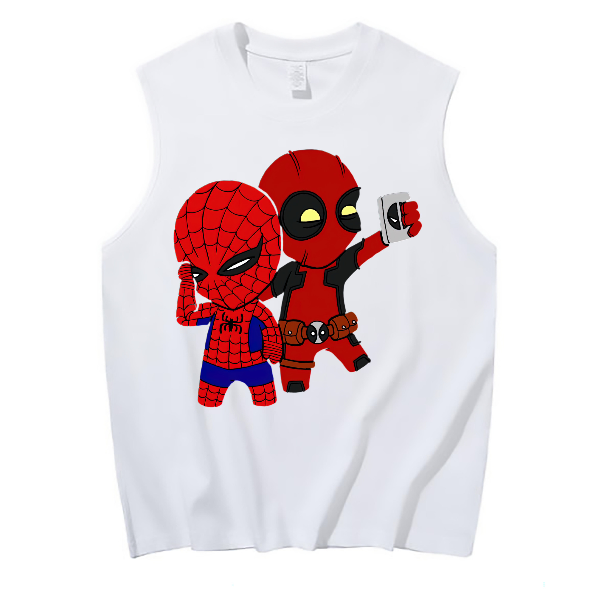 （画像用） Deadpool デッドプール コットン100％タンクトップ（フロントプリント）