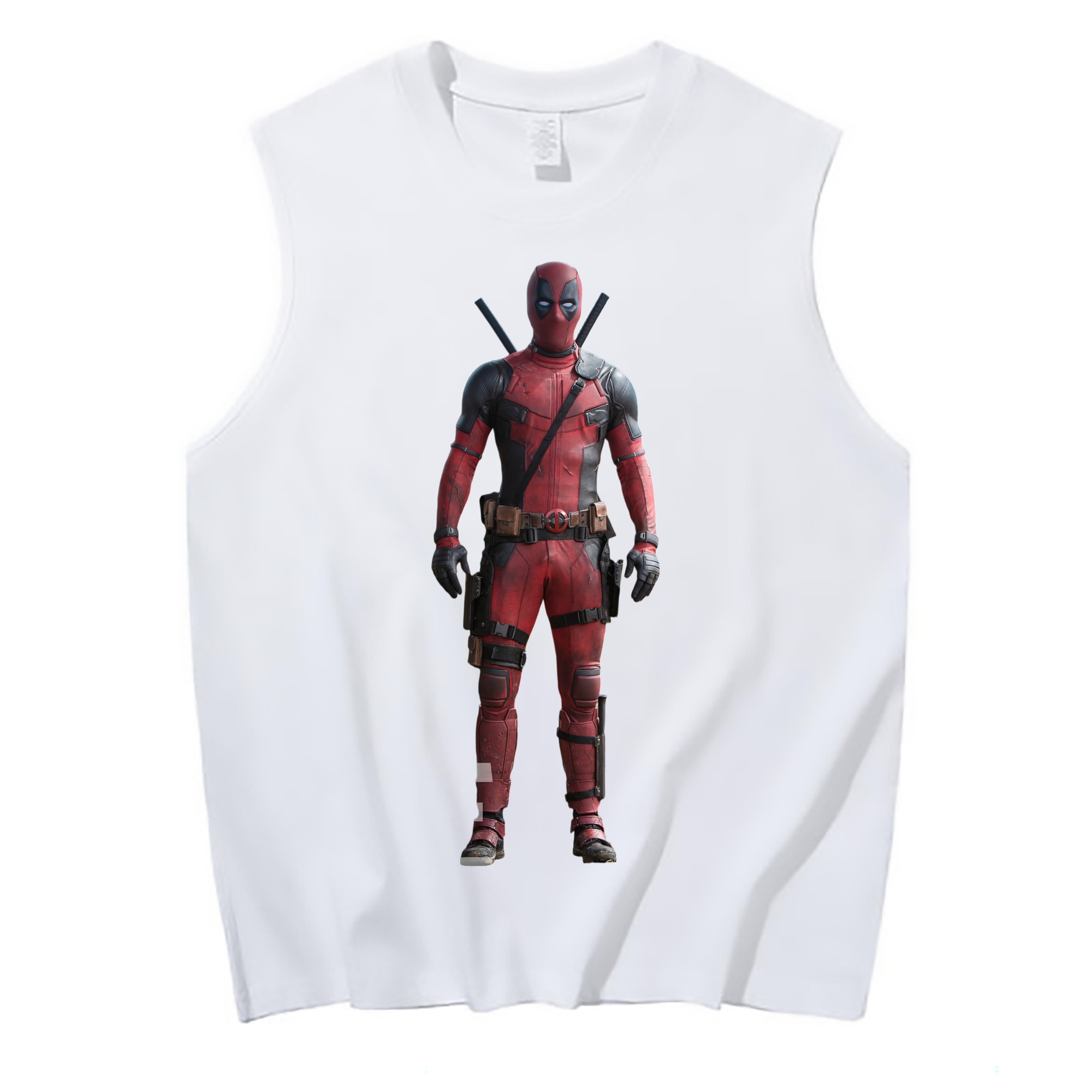 （画像用） Deadpool デッドプール コットン100％タンクトップ（フロントプリント）