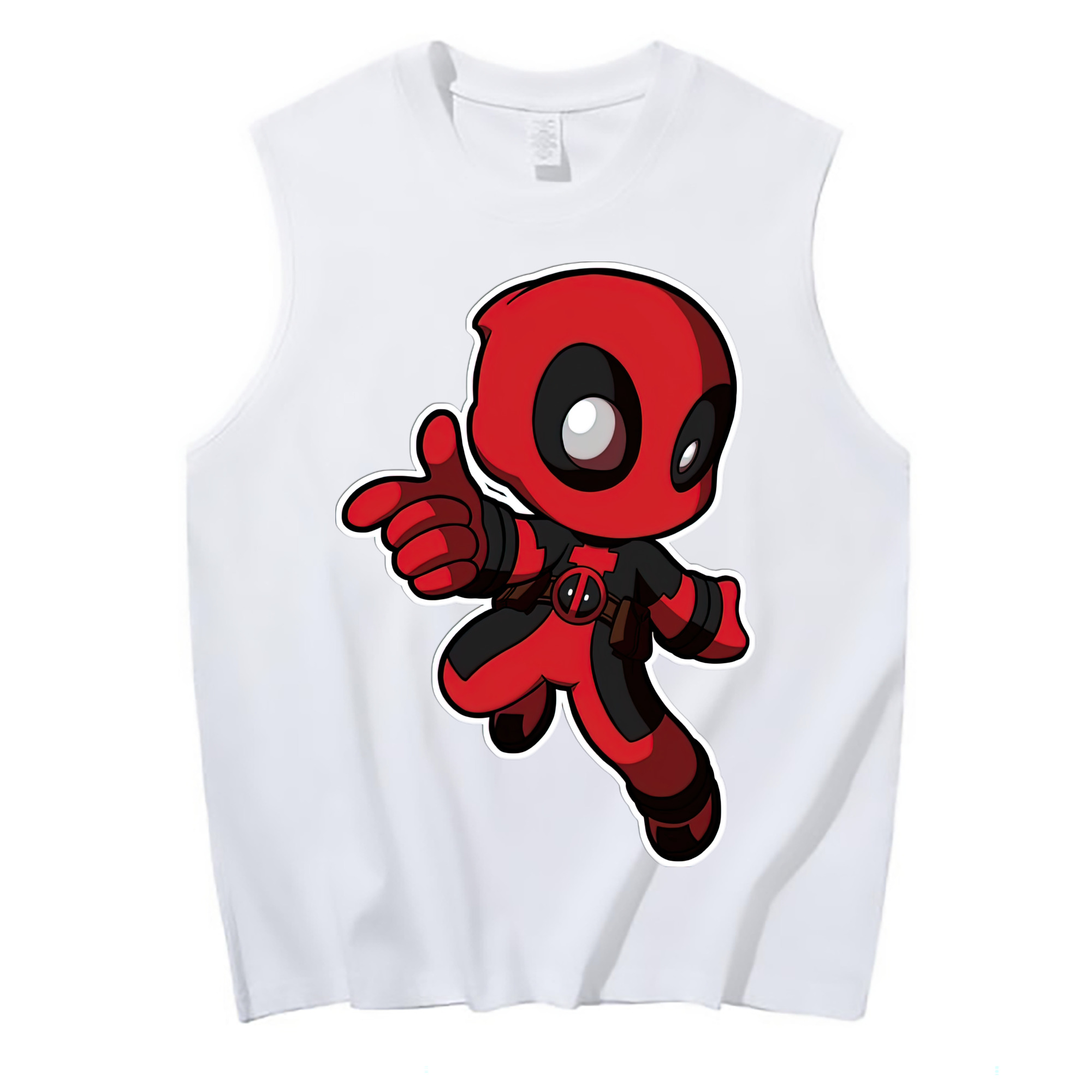 （画像用） Deadpool デッドプール コットン100％タンクトップ（フロントプリント）
