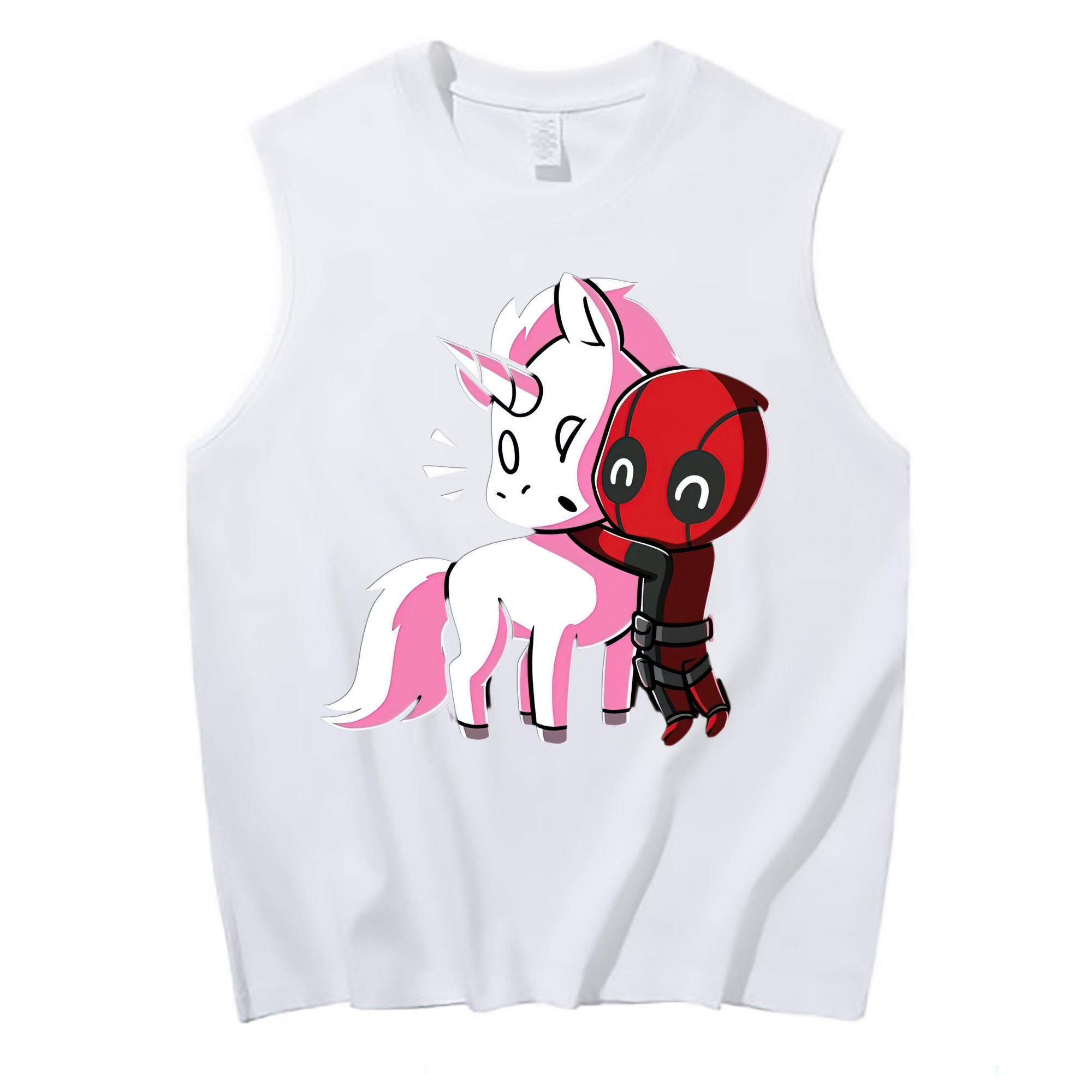 （画像用） Deadpool デッドプール コットン100％タンクトップ（フロントプリント）