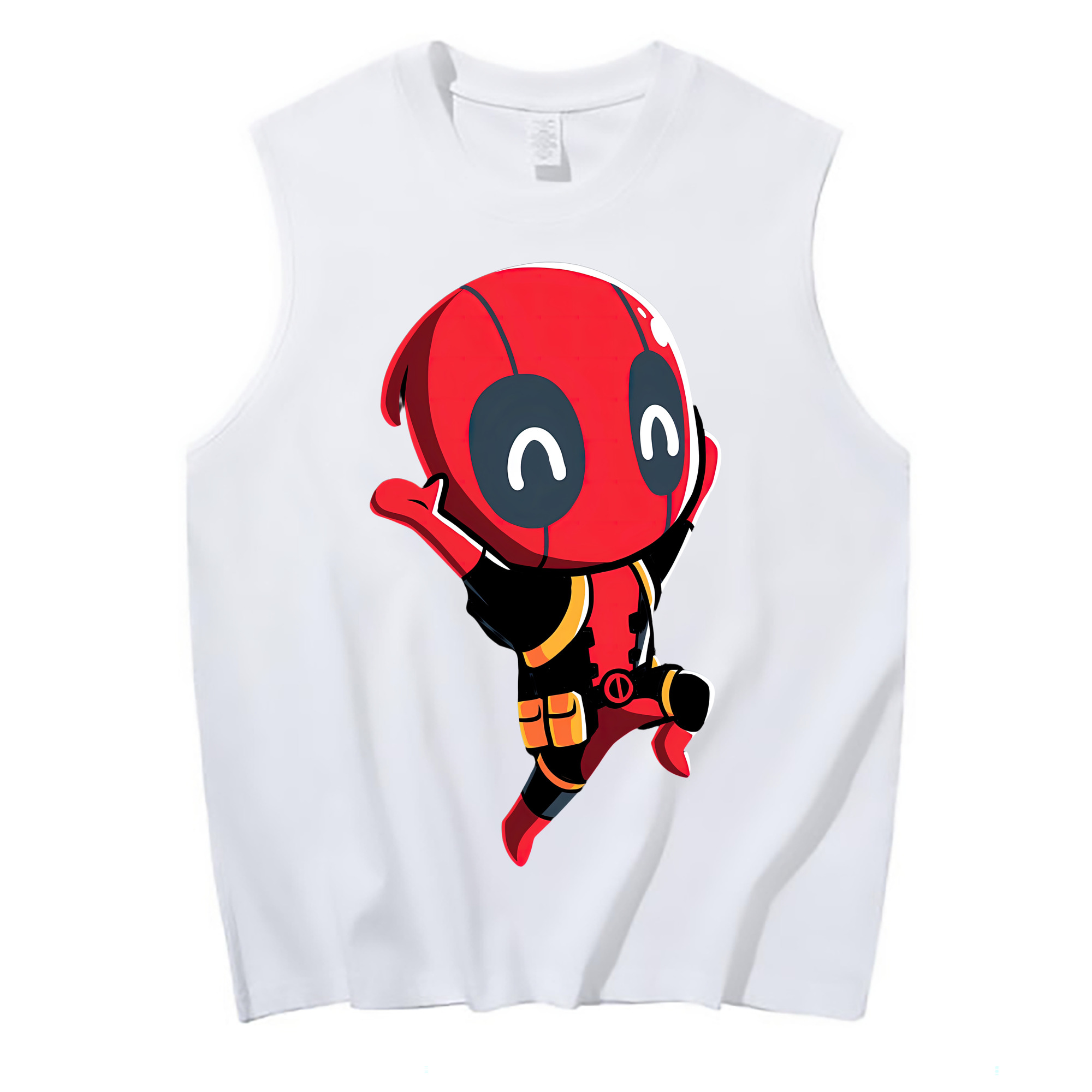 （画像用） Deadpool デッドプール コットン100％タンクトップ（フロントプリント）