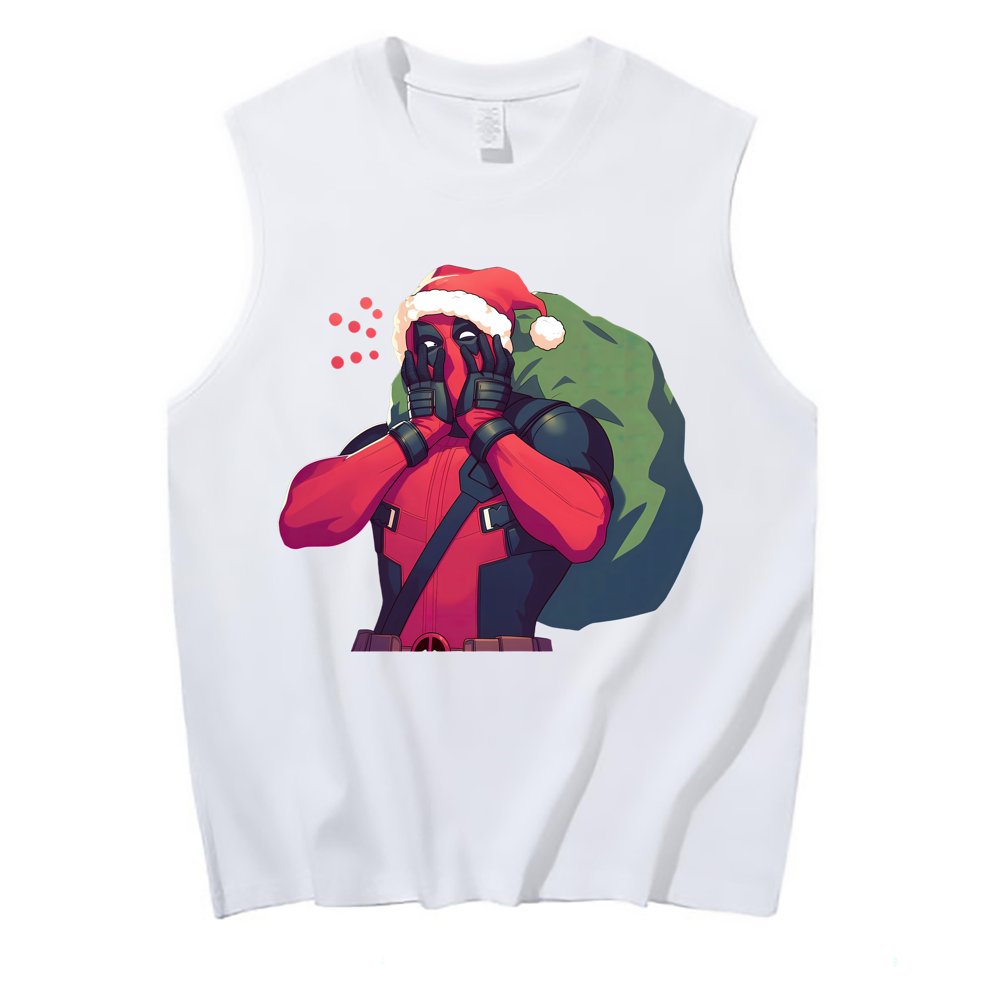 （画像用） Deadpool デッドプール コットン100％タンクトップ（フロントプリント）