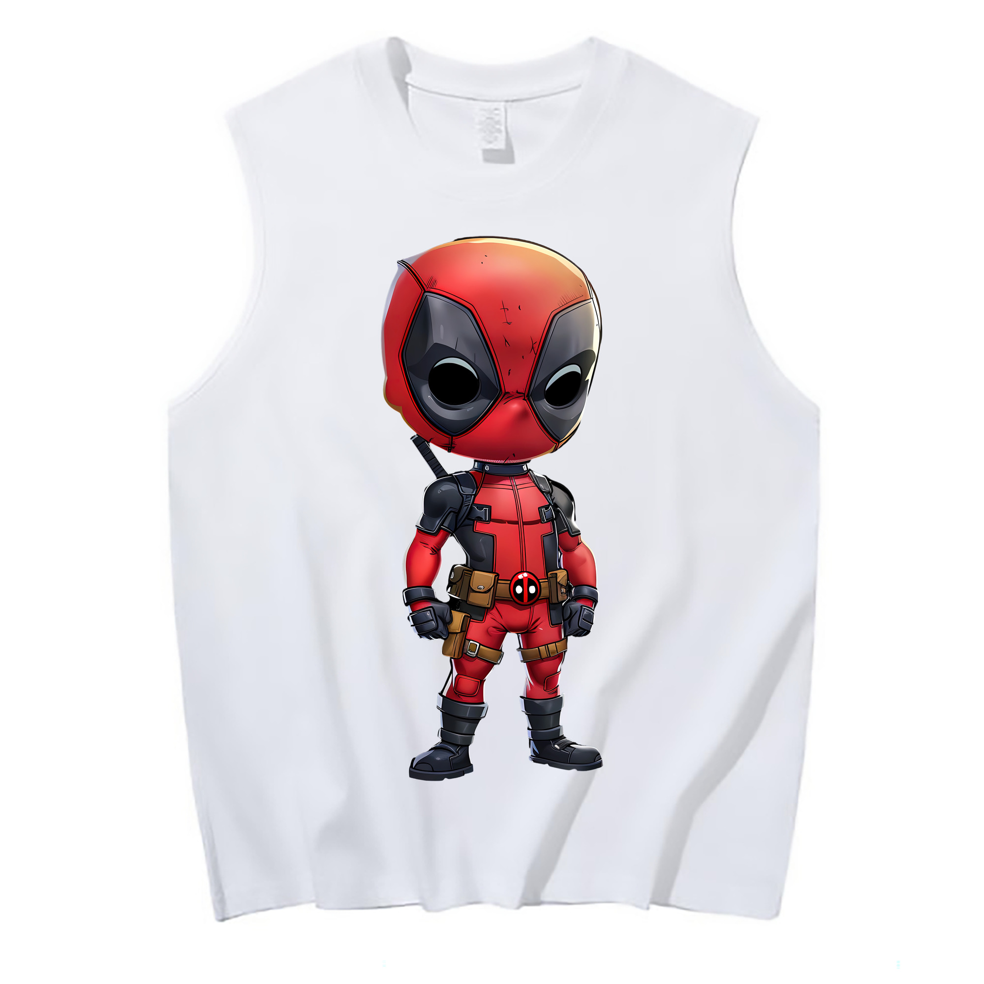（画像用） Deadpool デッドプール コットン100％タンクトップ（フロントプリント）