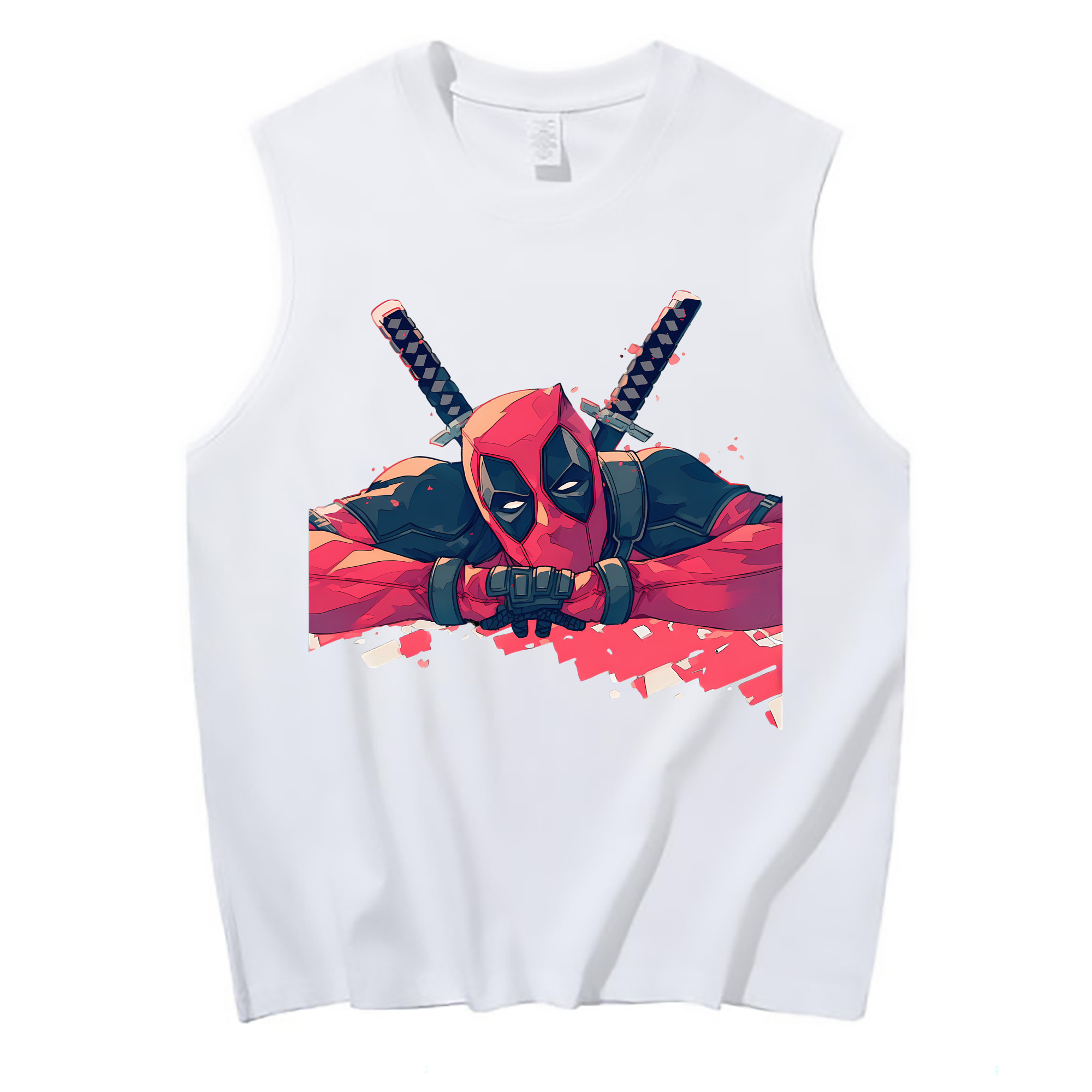（画像用） Deadpool デッドプール コットン100％タンクトップ（フロントプリント）