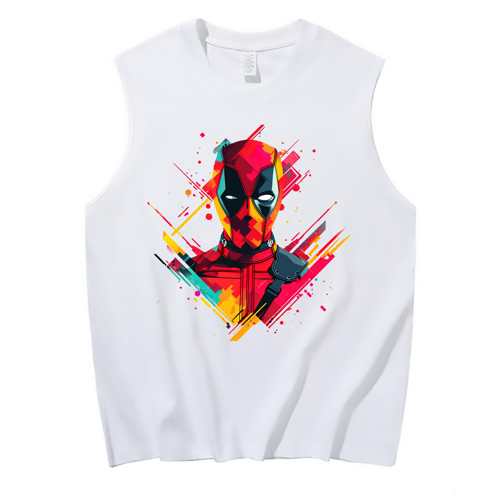 （画像用） Deadpool デッドプール コットン100％タンクトップ（フロントプリント）