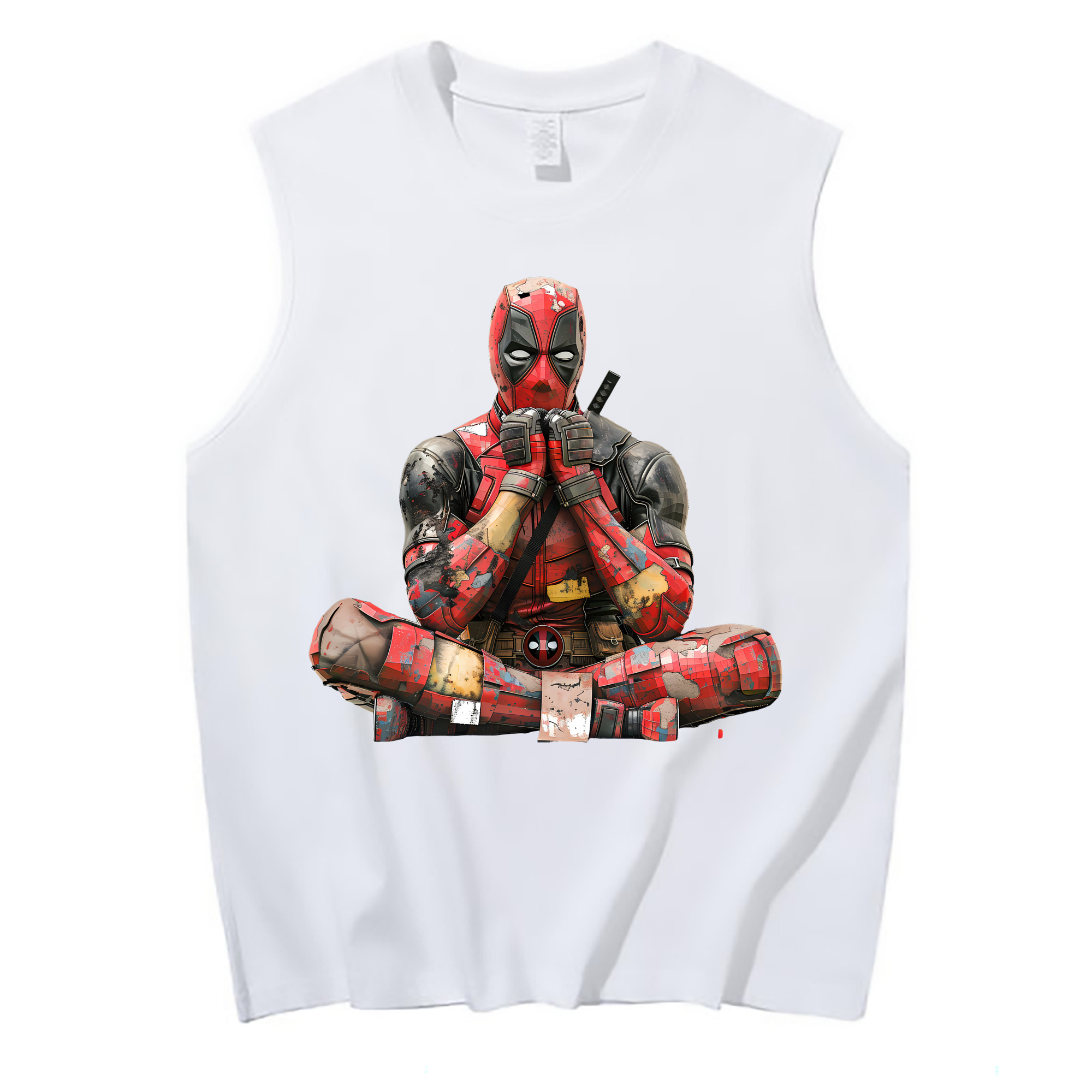 （画像用） Deadpool デッドプール コットン100％タンクトップ（フロントプリント）