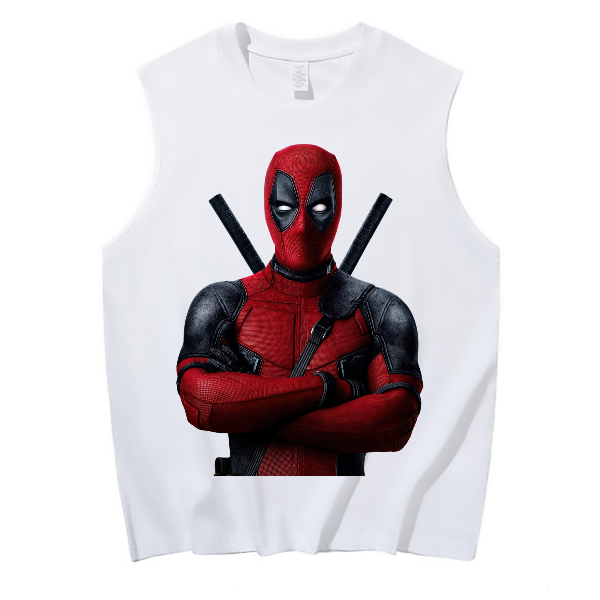 （画像用） Deadpool デッドプール コットン100％タンクトップ（フロントプリント）