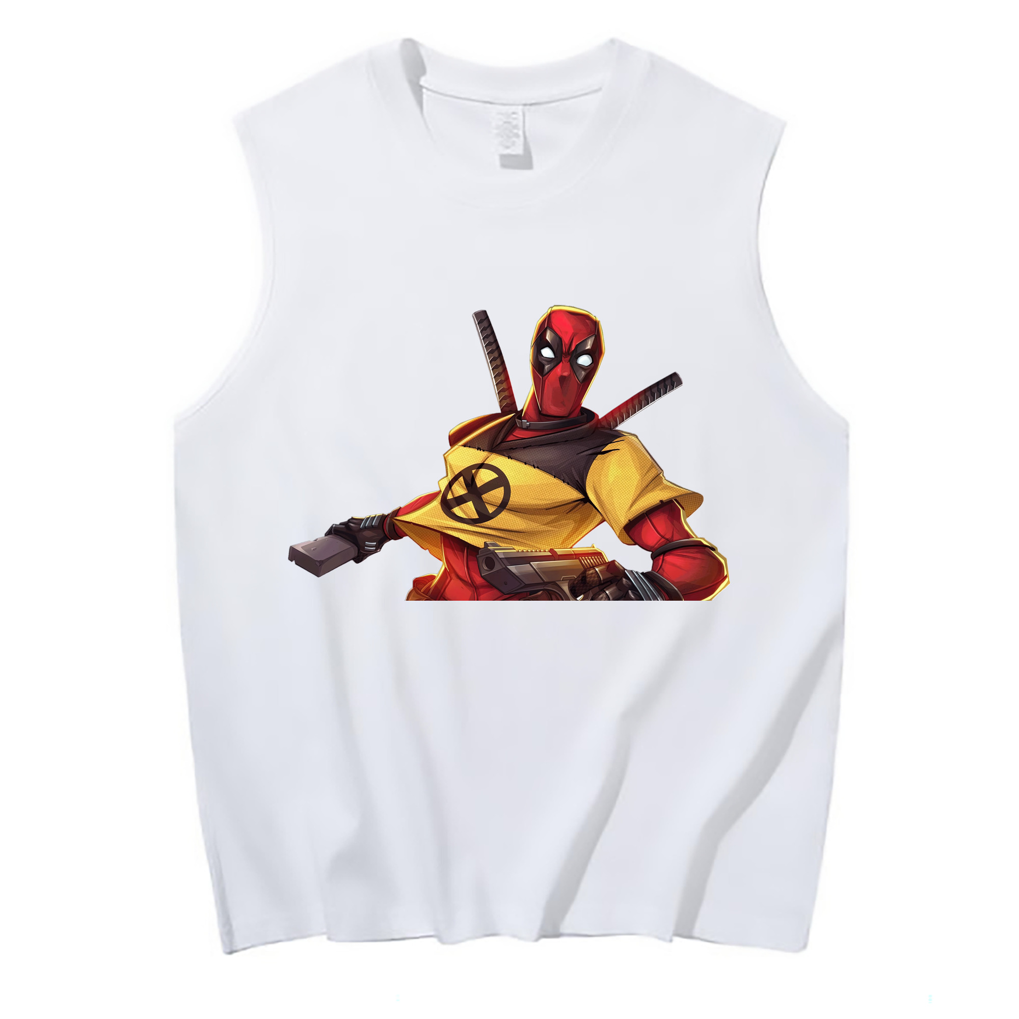 （画像用） Deadpool デッドプール コットン100％タンクトップ（フロントプリント）