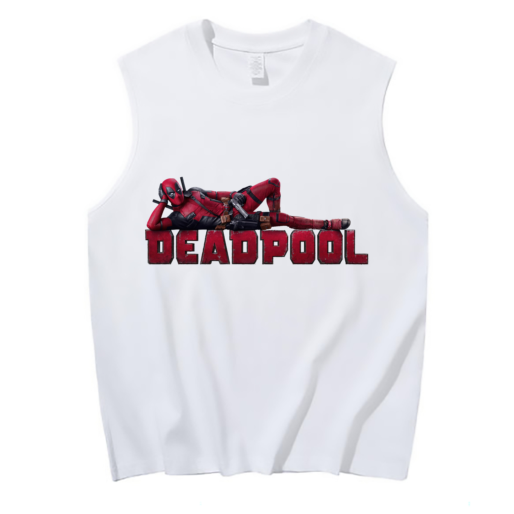 （画像用） Deadpool デッドプール コットン100％タンクトップ（フロントプリント）