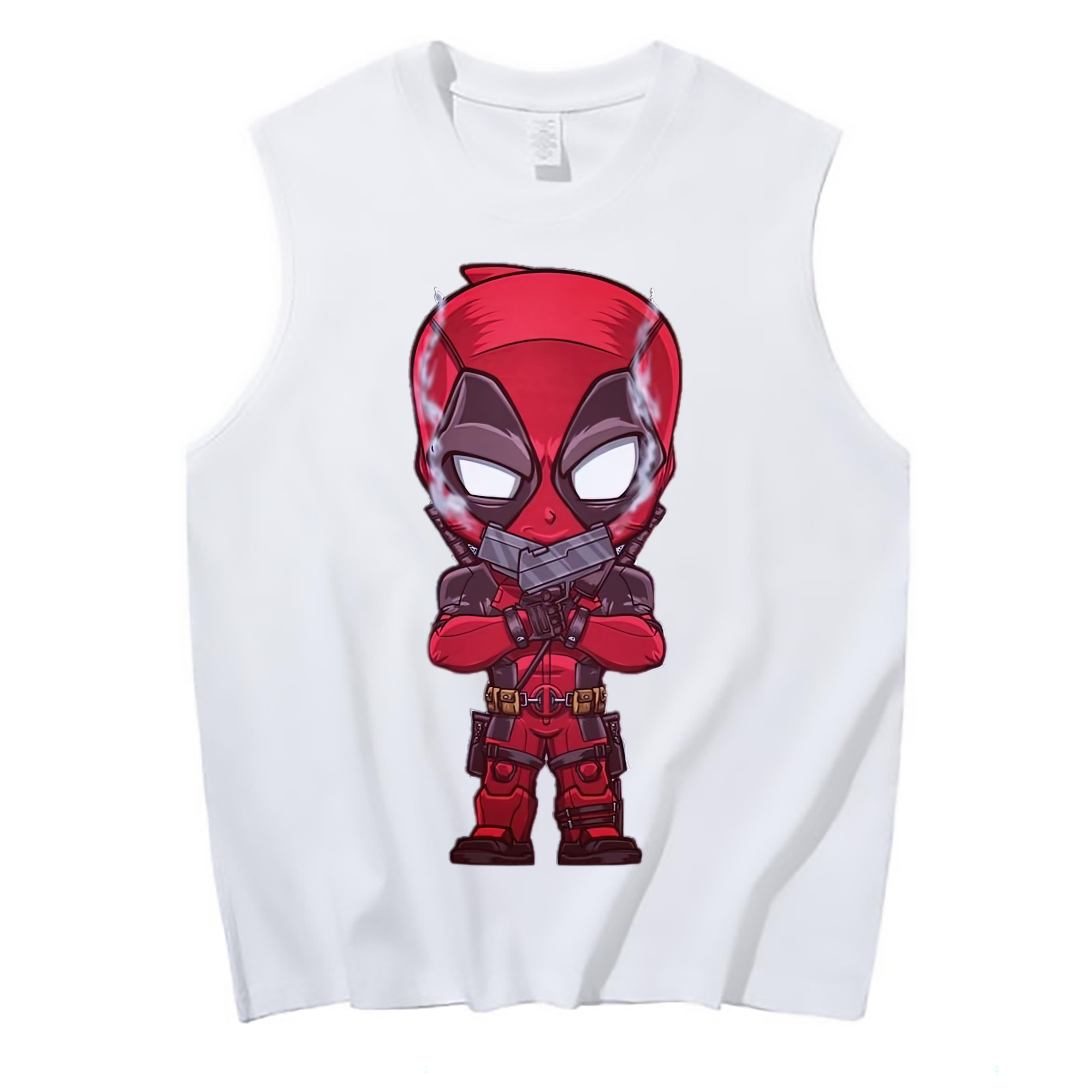 （画像用） Deadpool デッドプール コットン100％タンクトップ（フロントプリント）