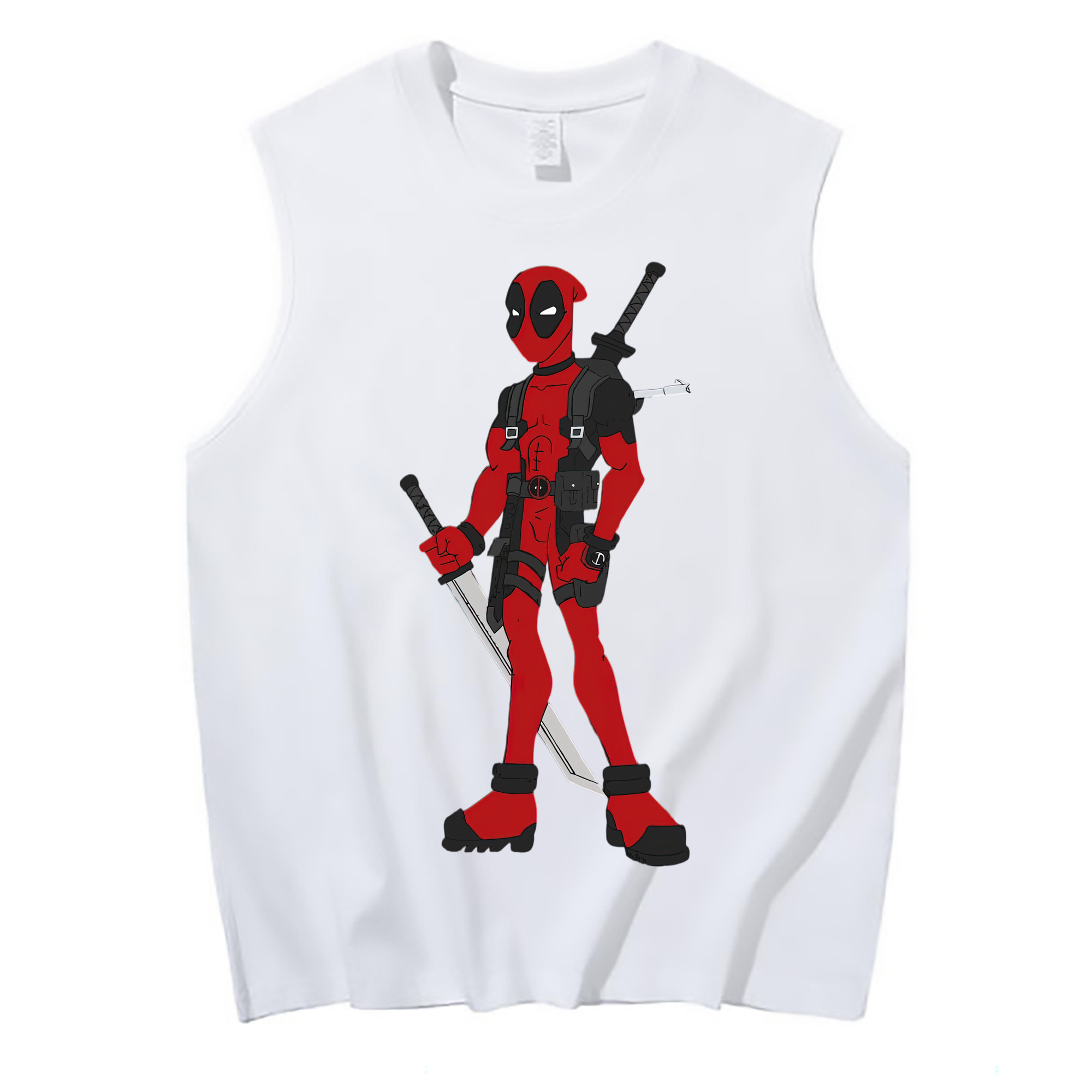 （画像用） Deadpool デッドプール コットン100％タンクトップ（フロントプリント）