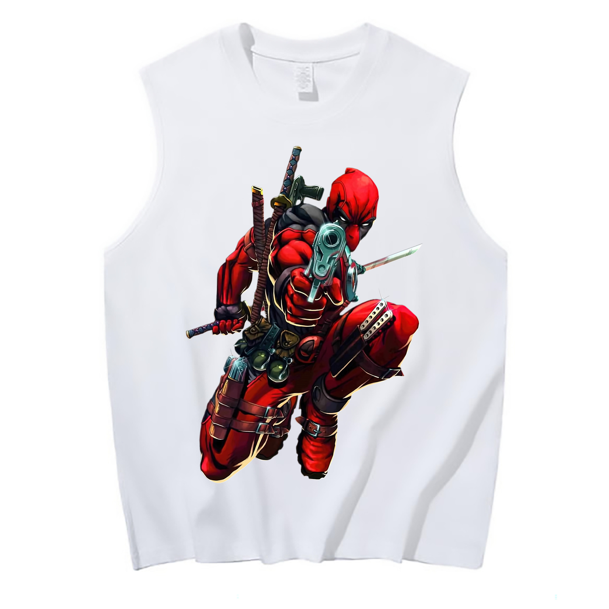 （画像用） Deadpool デッドプール コットン100％タンクトップ（フロントプリント）