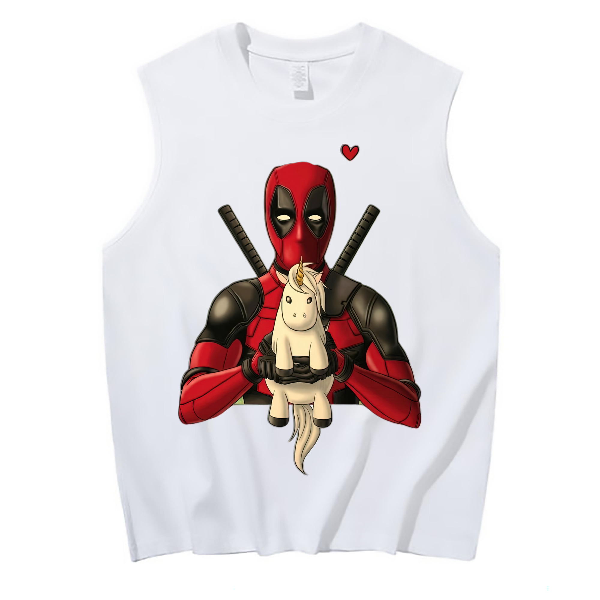 （画像用） Deadpool デッドプール コットン100％タンクトップ（フロントプリント）