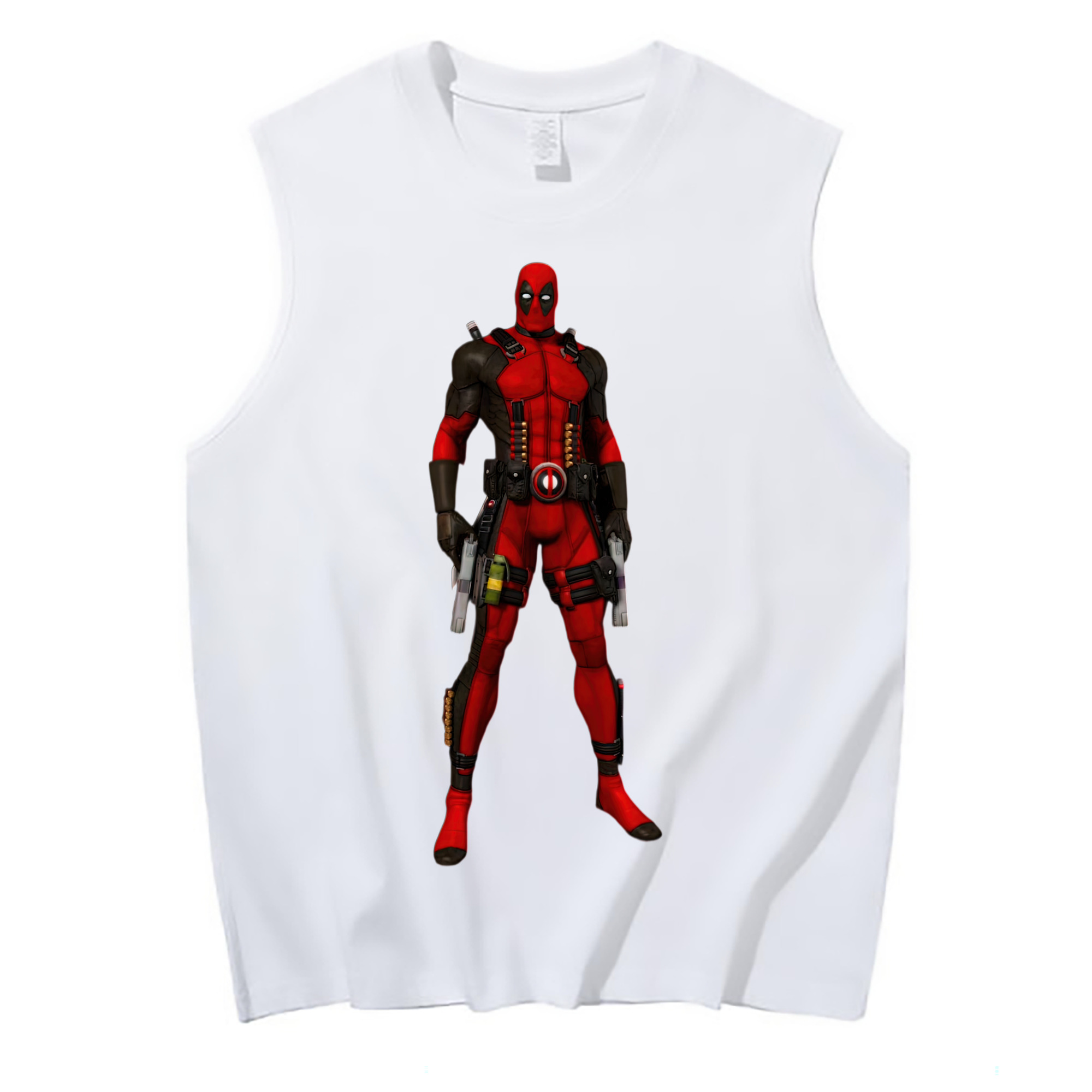 （画像用） Deadpool デッドプール コットン100％タンクトップ（フロントプリント）