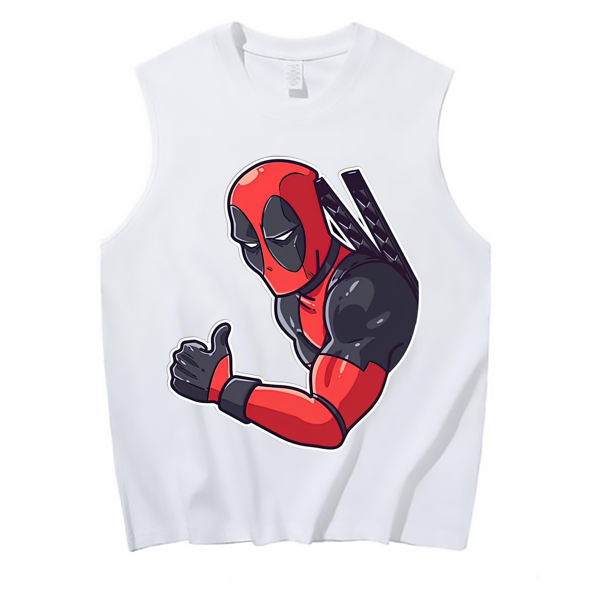 （画像用） Deadpool デッドプール コットン100％タンクトップ（フロントプリント）