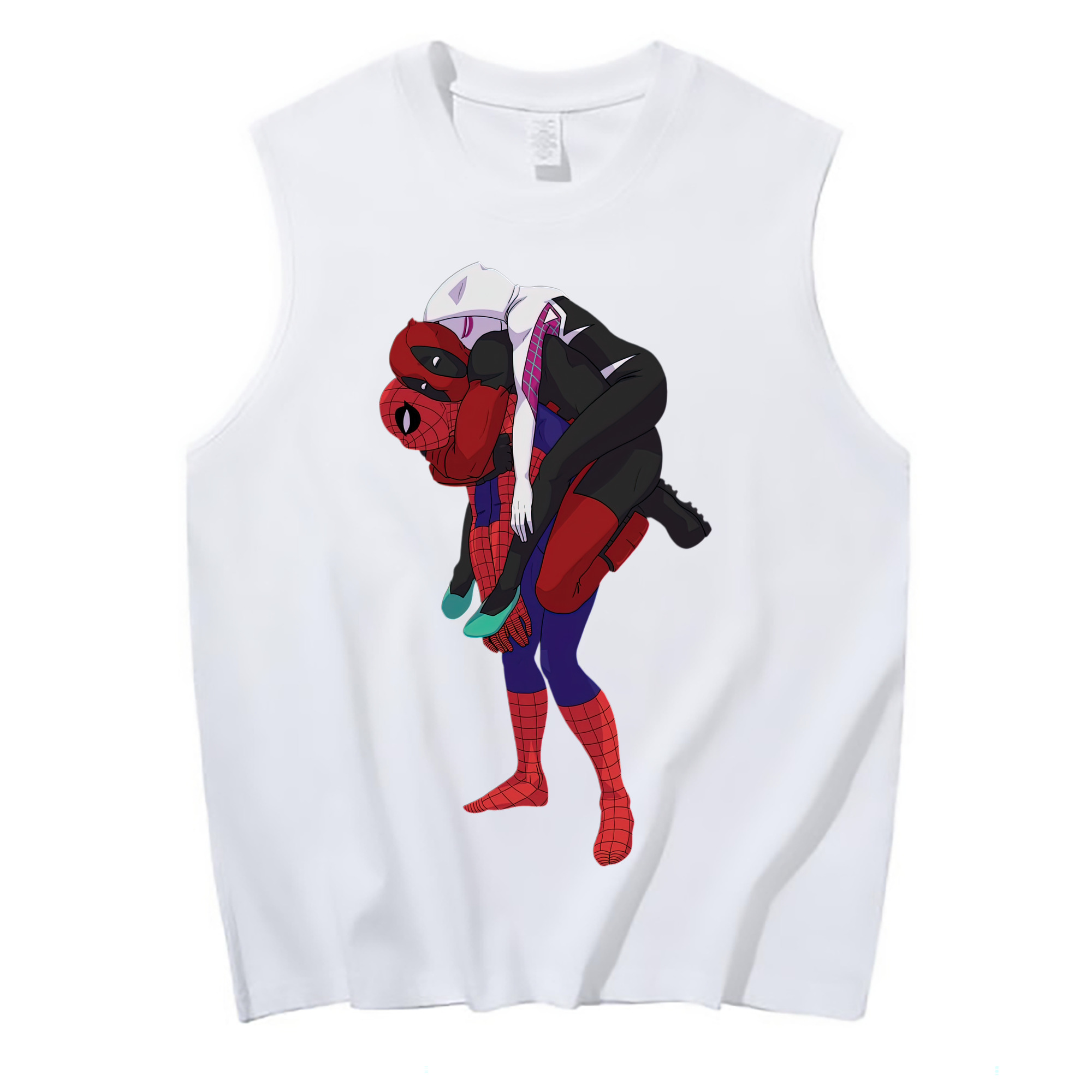 （画像用） Deadpool デッドプール コットン100％タンクトップ（フロントプリント）