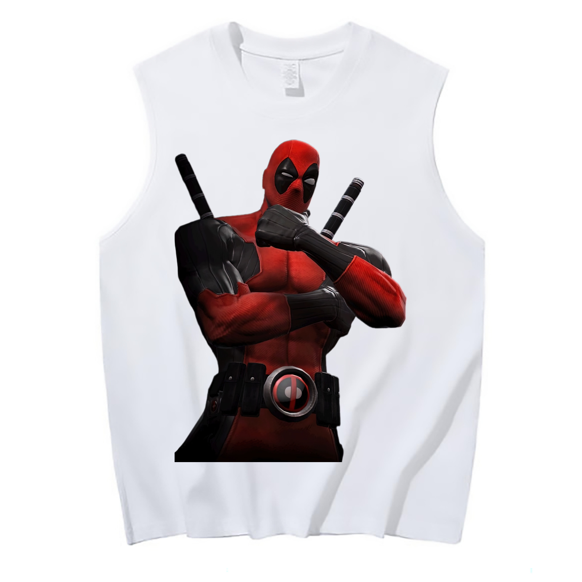 （画像用） Deadpool デッドプール コットン100％タンクトップ（フロントプリント）