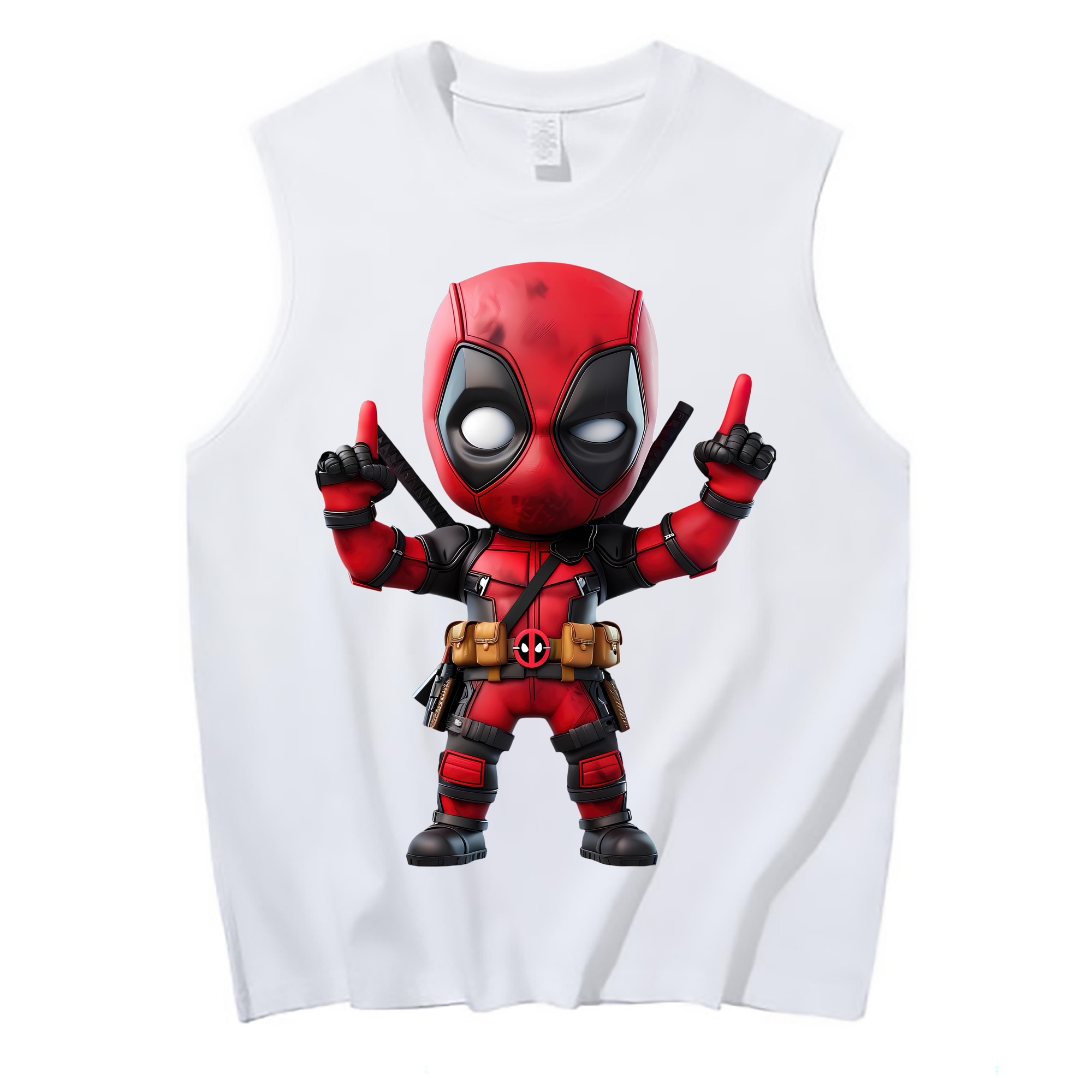 （画像用） Deadpool デッドプール コットン100％タンクトップ（フロントプリント）
