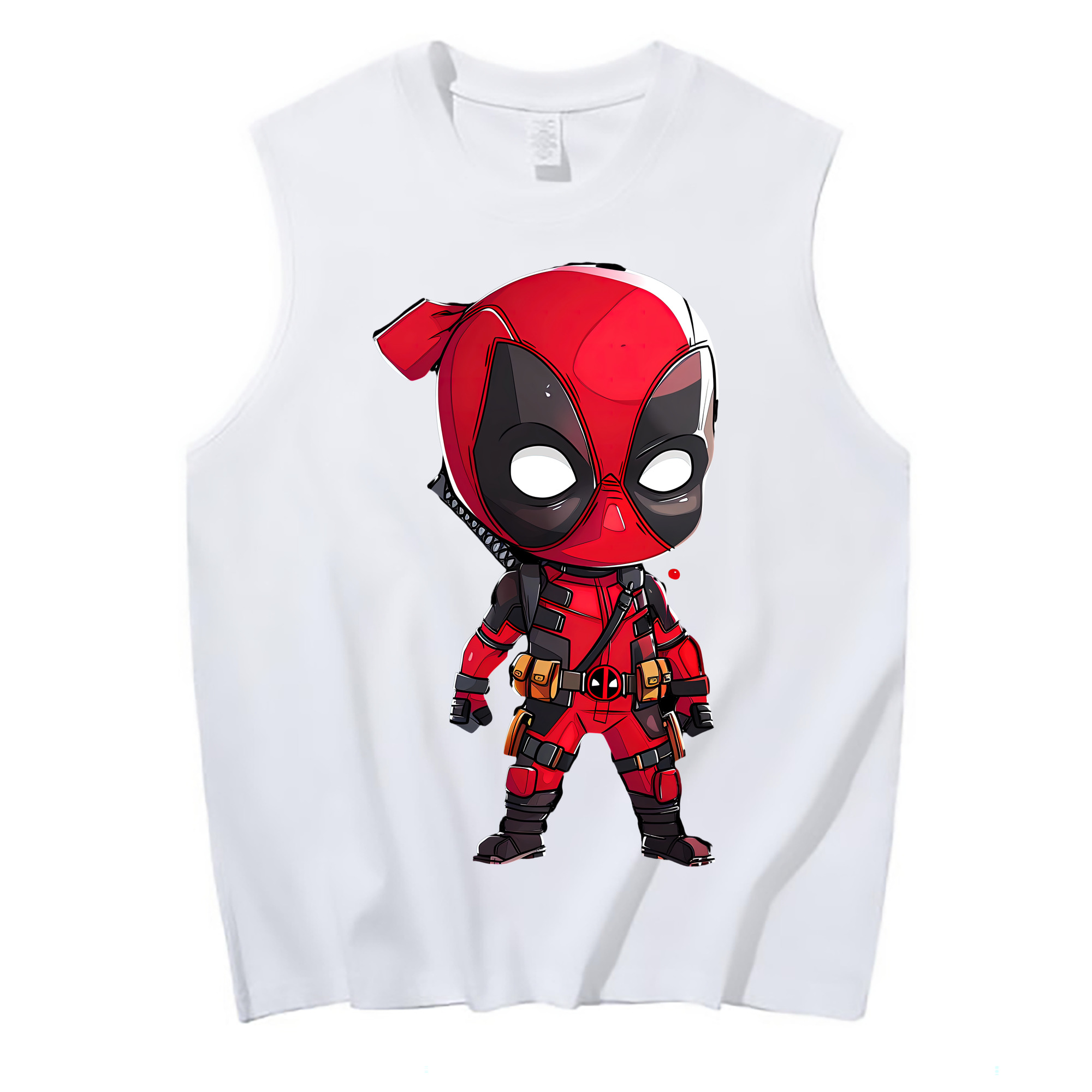 （画像用） Deadpool デッドプール コットン100％タンクトップ（フロントプリント）