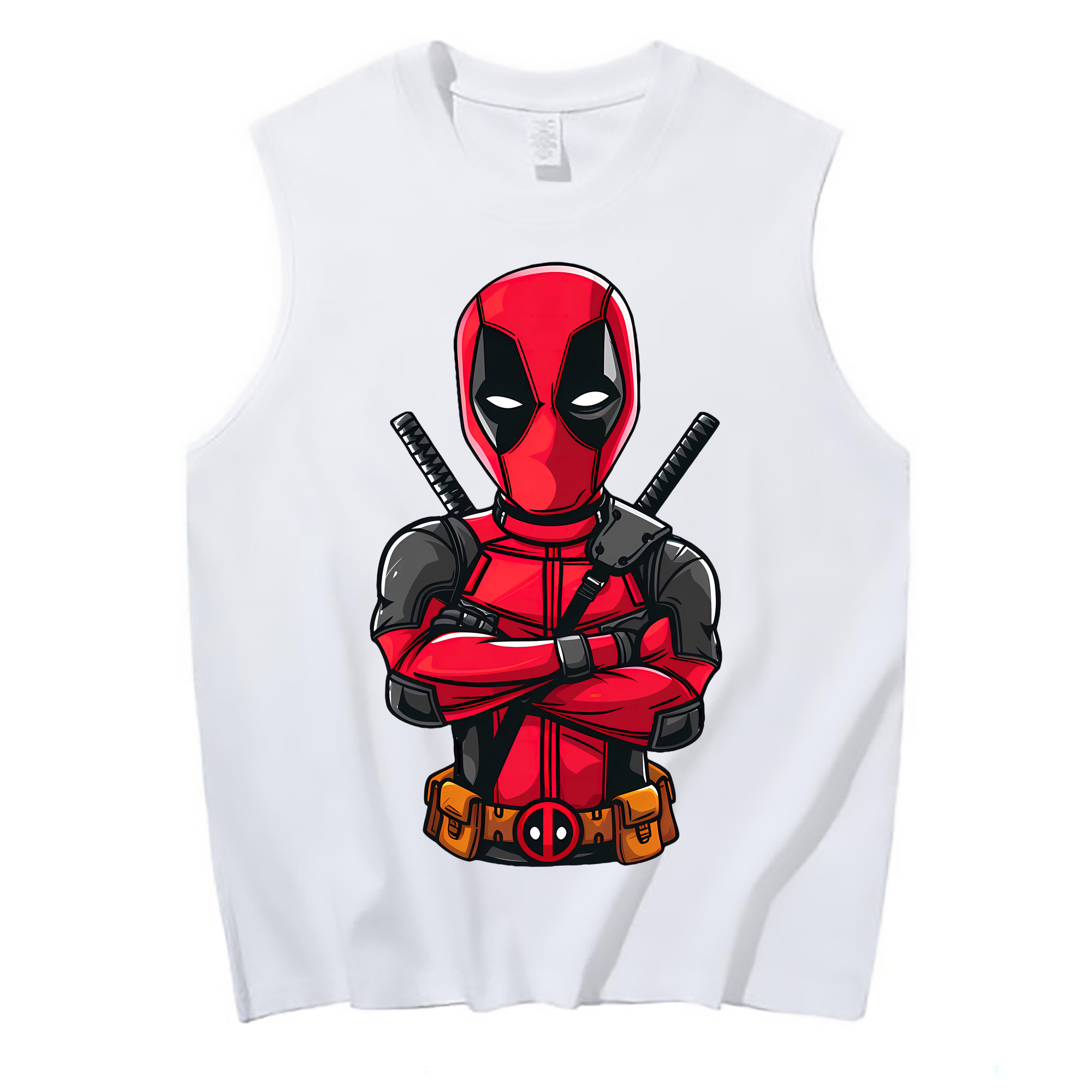 （画像用） Deadpool デッドプール コットン100％タンクトップ（フロントプリント）