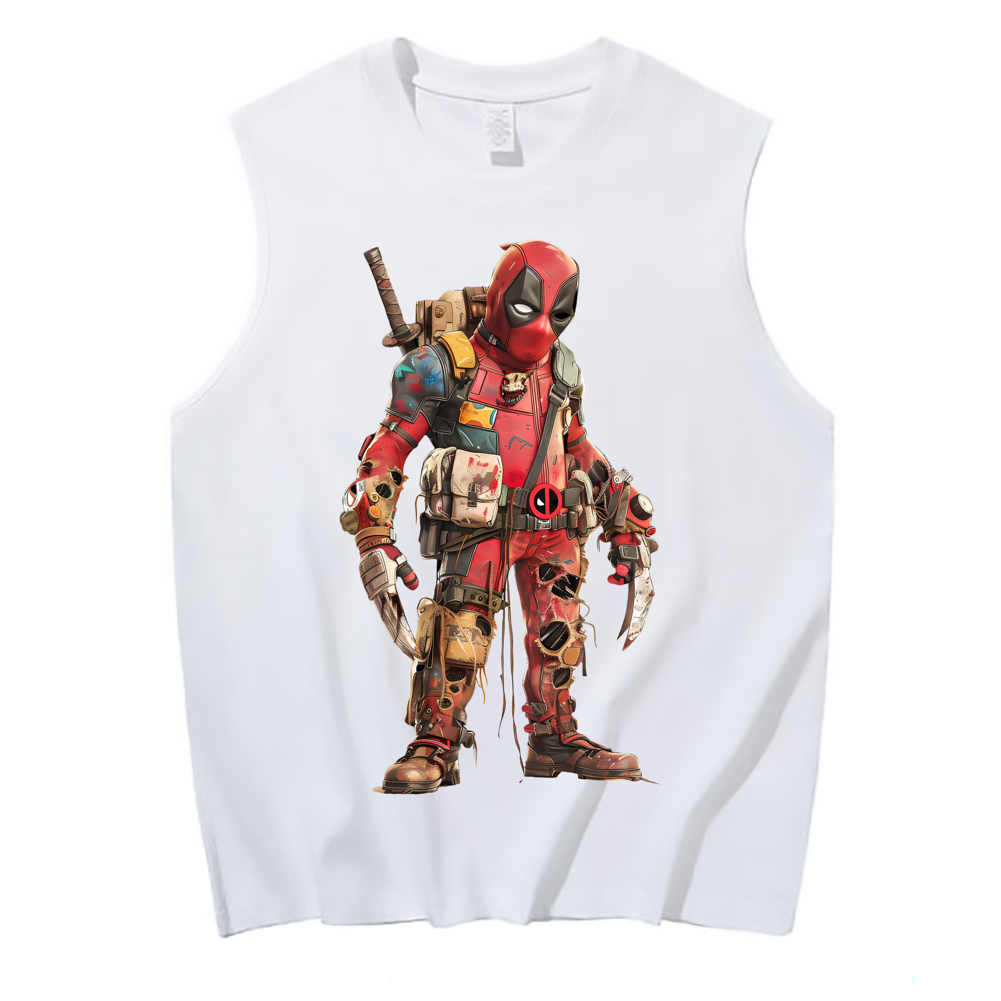 （画像用） Deadpool デッドプール コットン100％タンクトップ（フロントプリント）