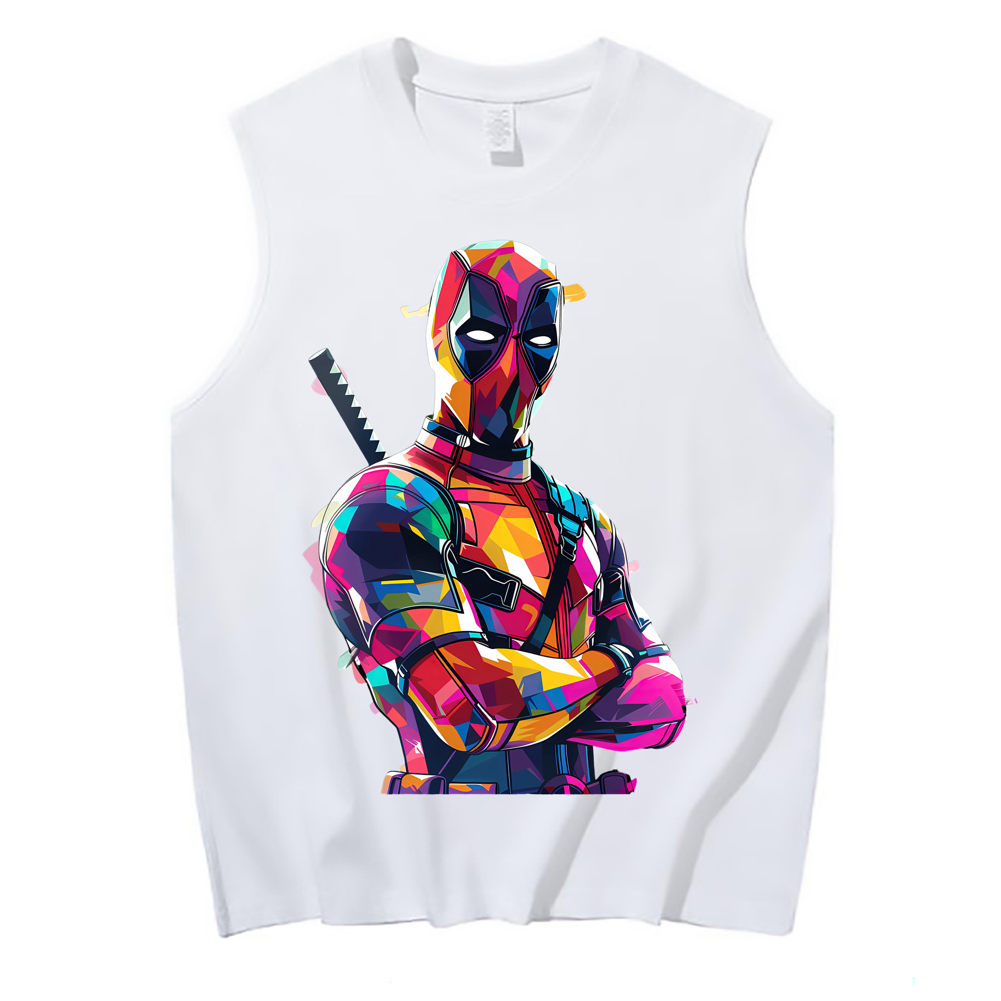 （画像用） Deadpool デッドプール コットン100％タンクトップ（フロントプリント）